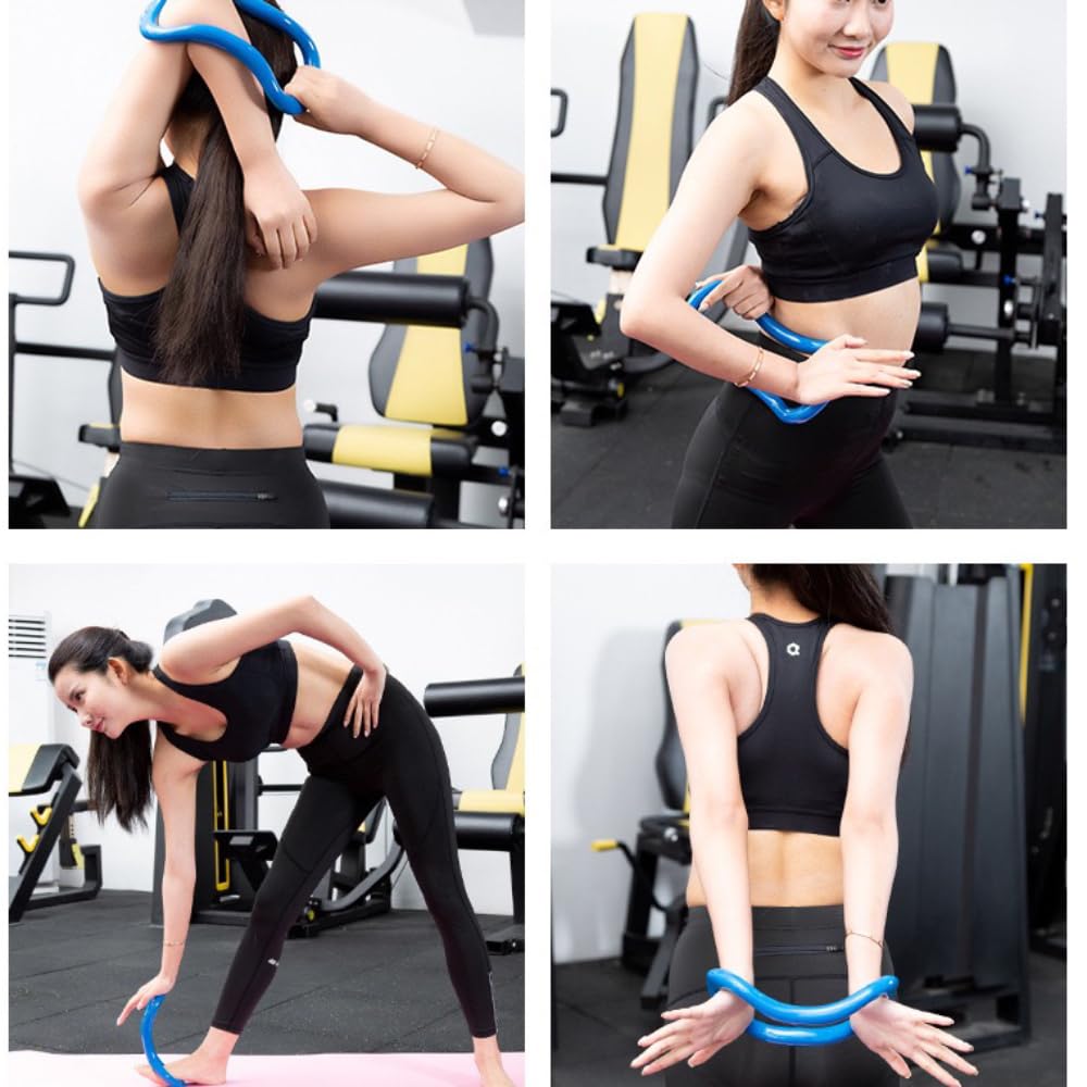 Magic Circle Pilates Training Ring 2 PCS Yoga Ring Stretches Back Chest Leg Exercise Workouts Gym