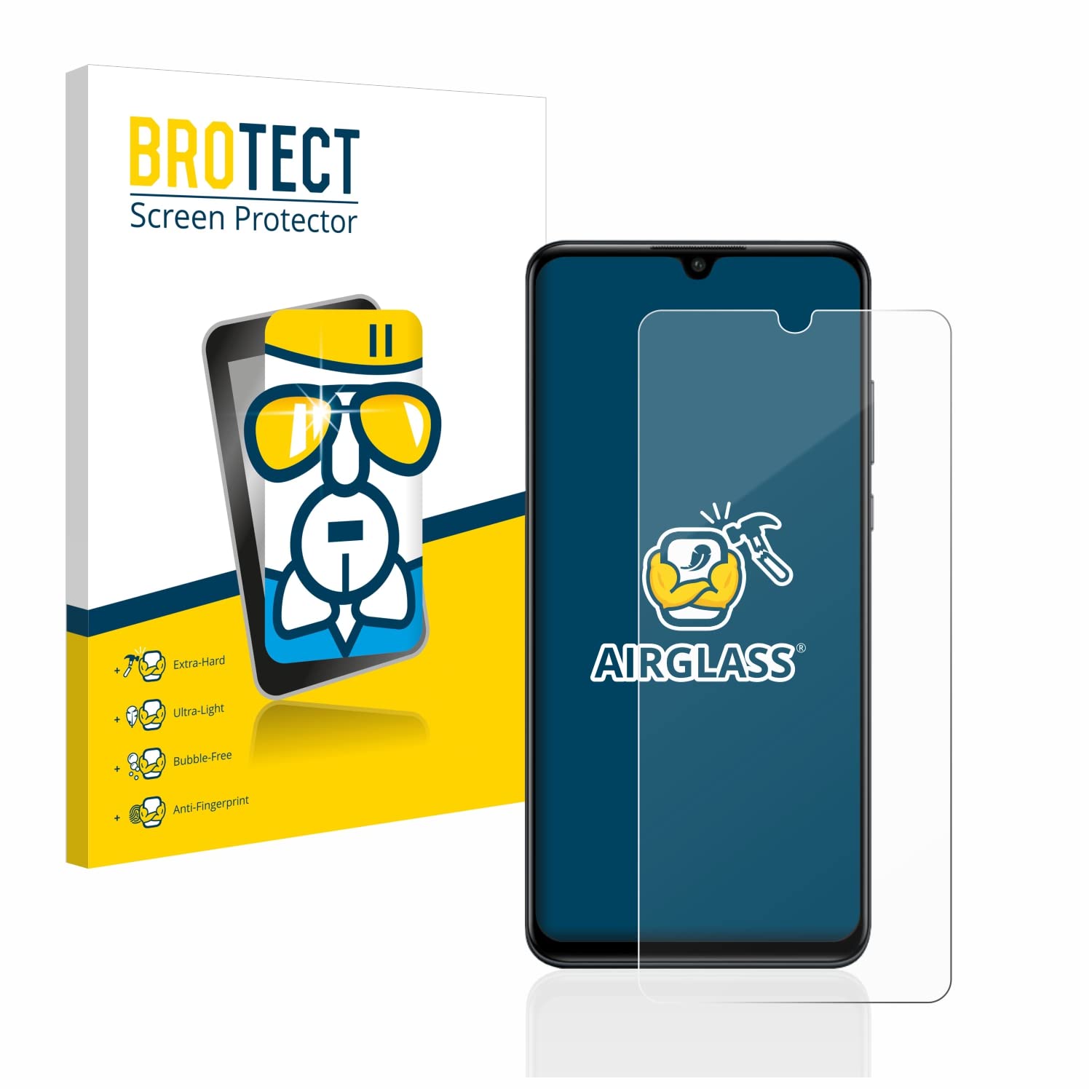 PELLICOLA VETRO TEMPERATO per HUAWEI Y7 2017 PROTETTIVA protezione schermo