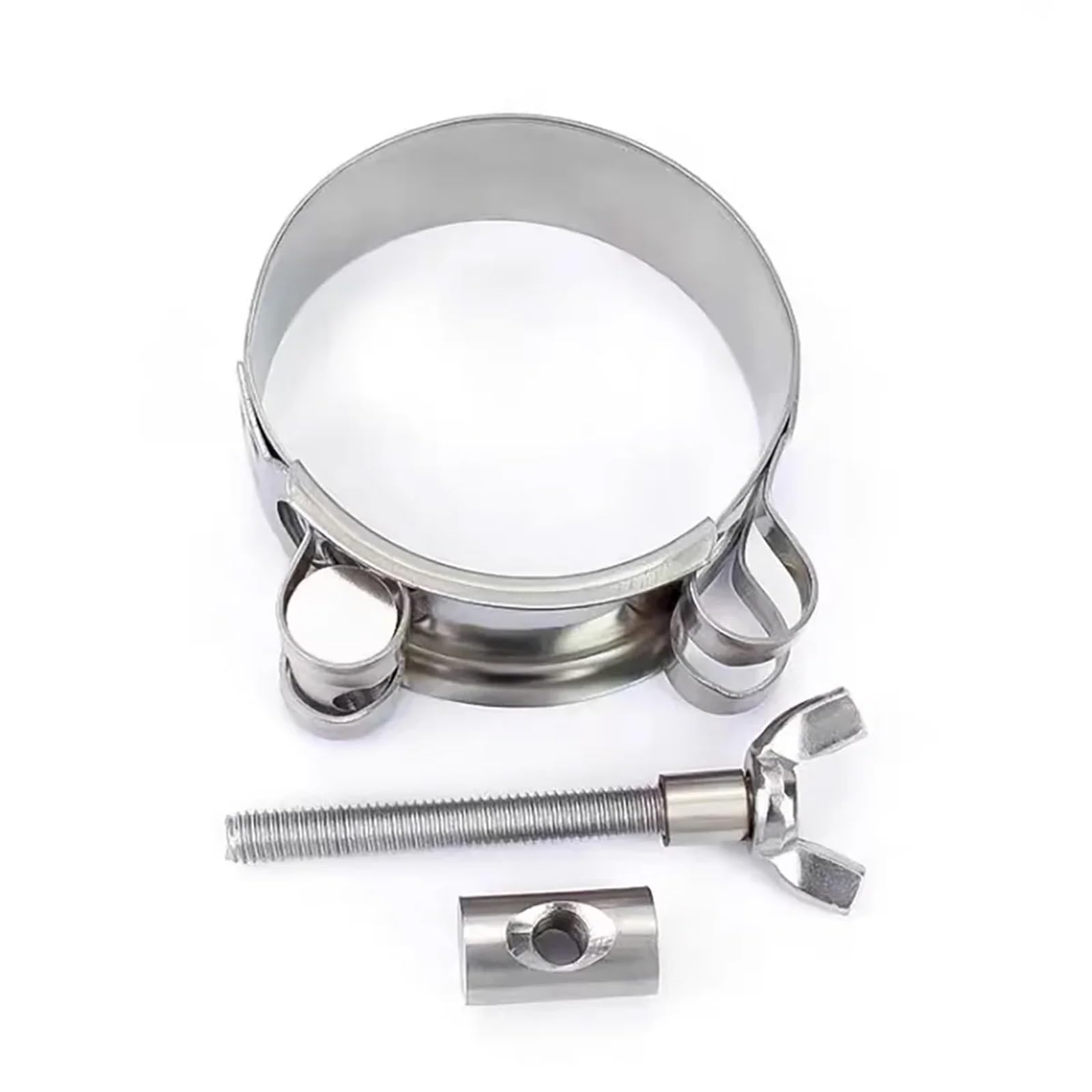 Abrazadera fuerte de acero inoxidable 304, retorcida a mano, engrosada, for tuberías de aceite, agua y gas.(1pcs 92-97mm)