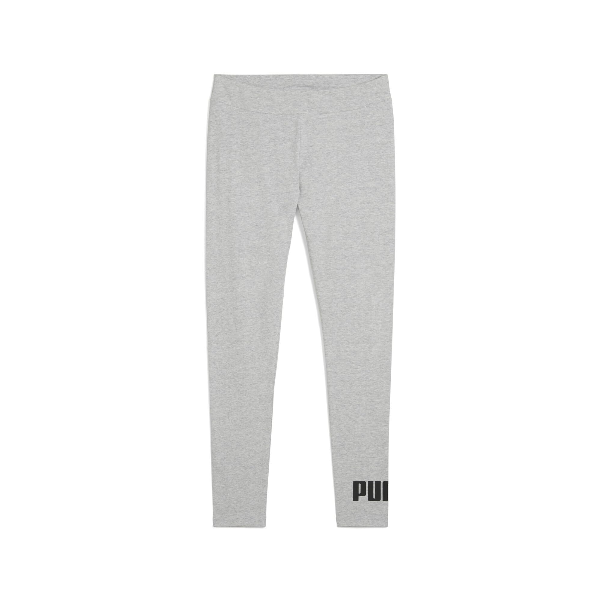 PUMA Womens No. 1 Logo Leggings, Light Gray Heather, XXL EU