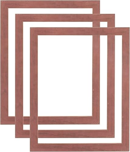 Jerry's Artarama Millbrook Collection - Portarretratos de madera Country Chic Dixie Grey, 11 x 14 - Moldeado estrecho de madera maciza de 1.5