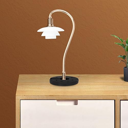 Miniatura 7 de Lámpara de pie de hierro, base de peso, lámpara de pie de mesa, solo soporte, lámpara de escritorio, cargador fundido, chasis de luz redondeado para