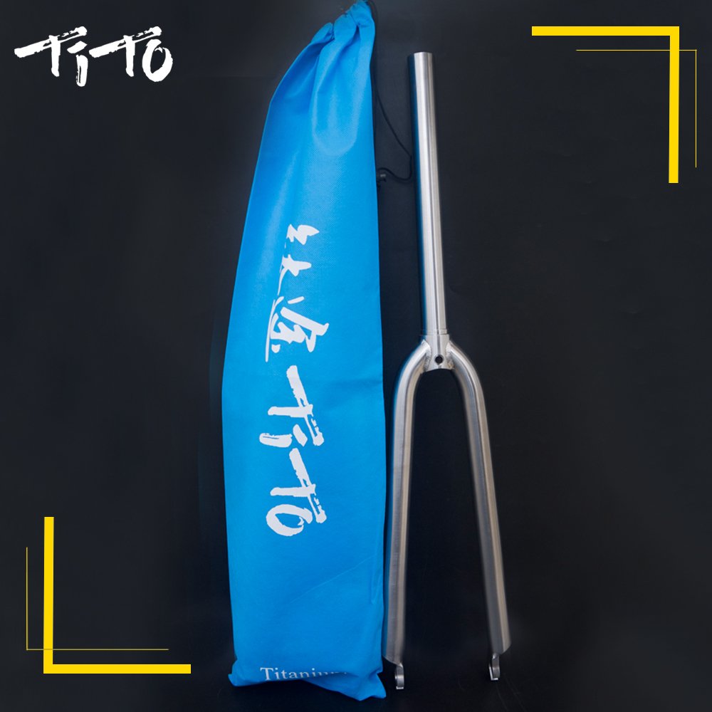 Amazon | TiTo Gr.9 チタン合金 ロードバイク フロントフォーク 700C