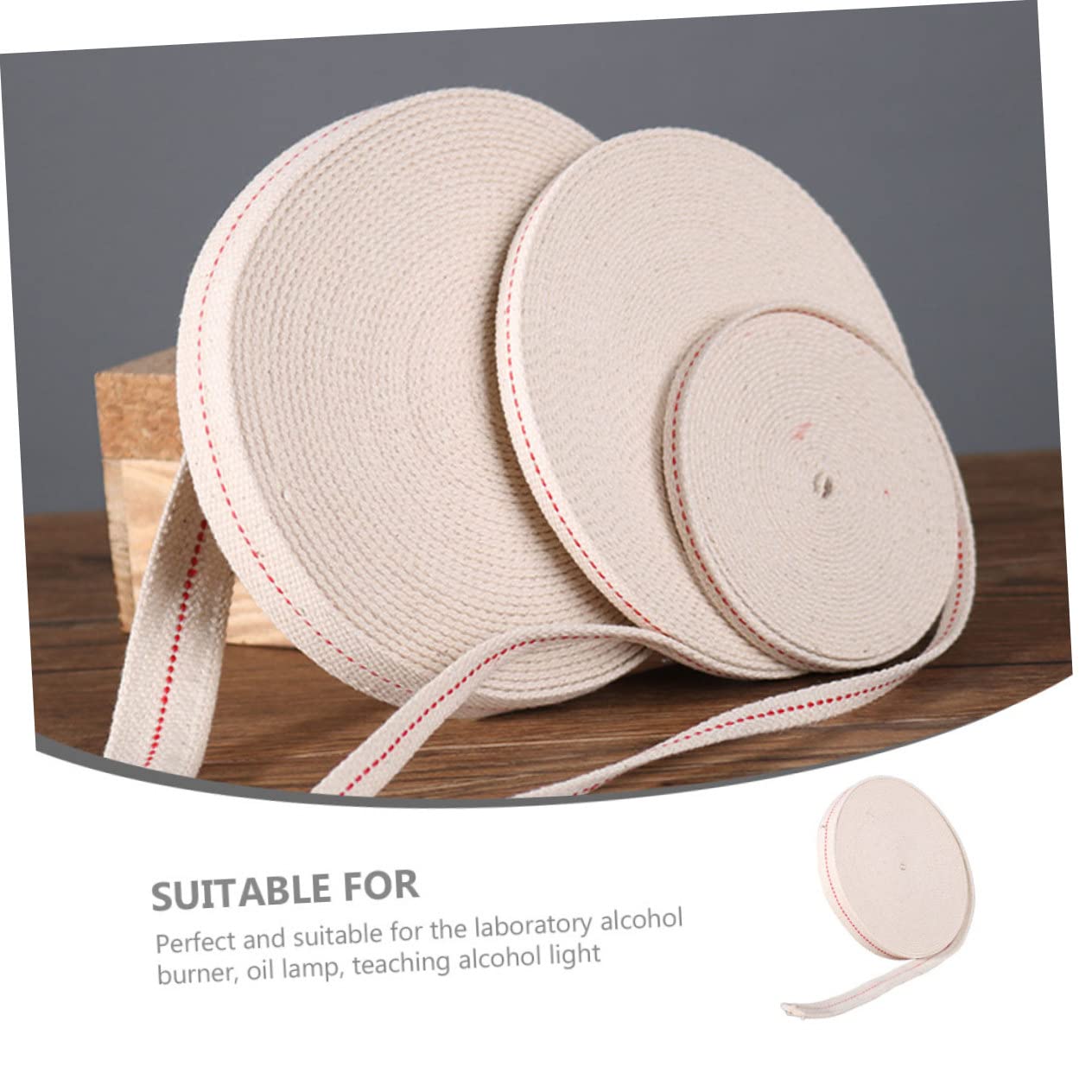 Alipis 1Roll Replaceable Wick for Oil Lamps Long Wide for Daily Use Outdoor Lanterns and Kerosene Burners Excellent Oil Absorption and Safe Burning Performance