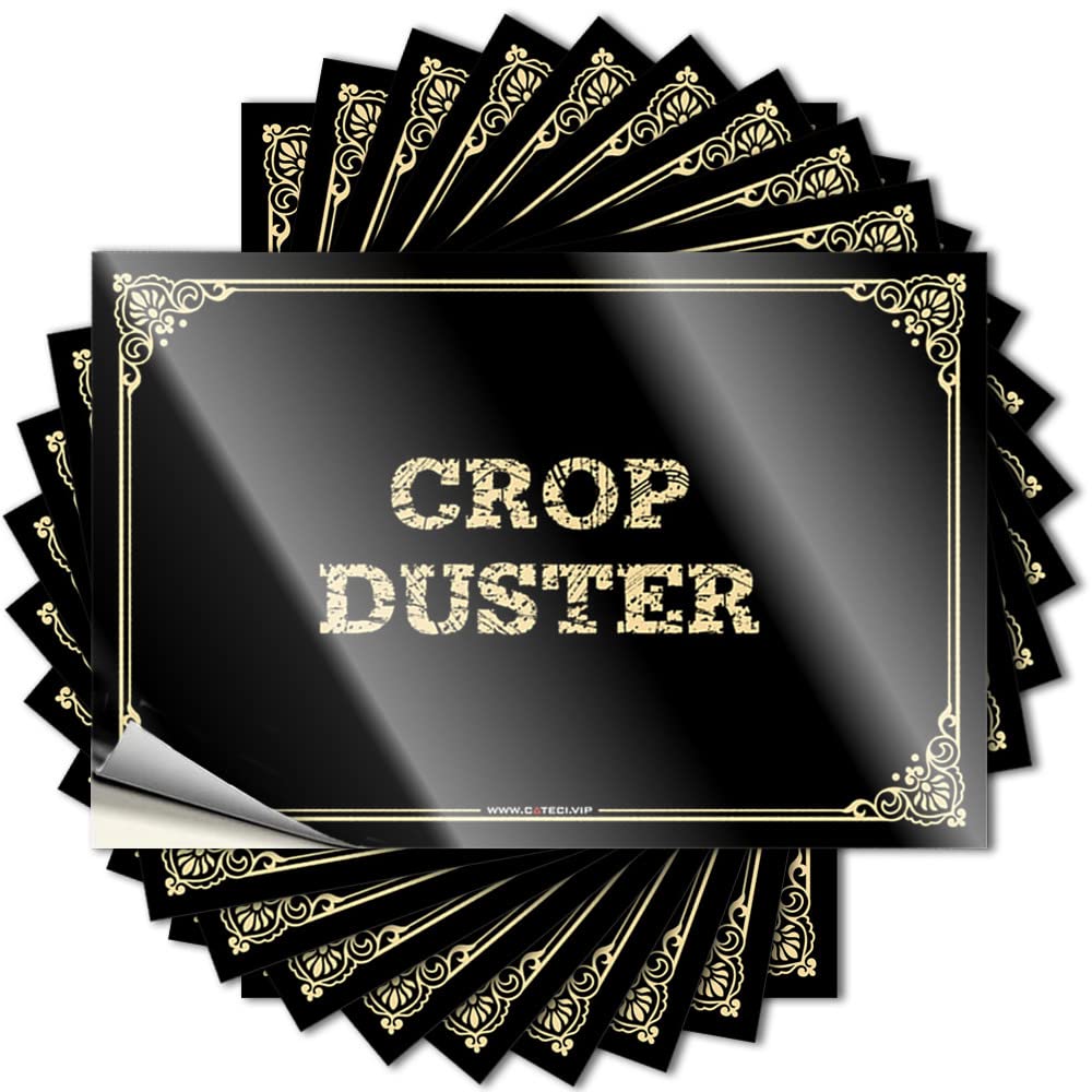 Western Tattoo, Holiday Bottle Crop Duster | Funny Quote Water Decals(12X18CM)