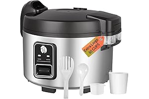 13L Commercial Rice Cooker & 30 Cups Raw Rice Capacity