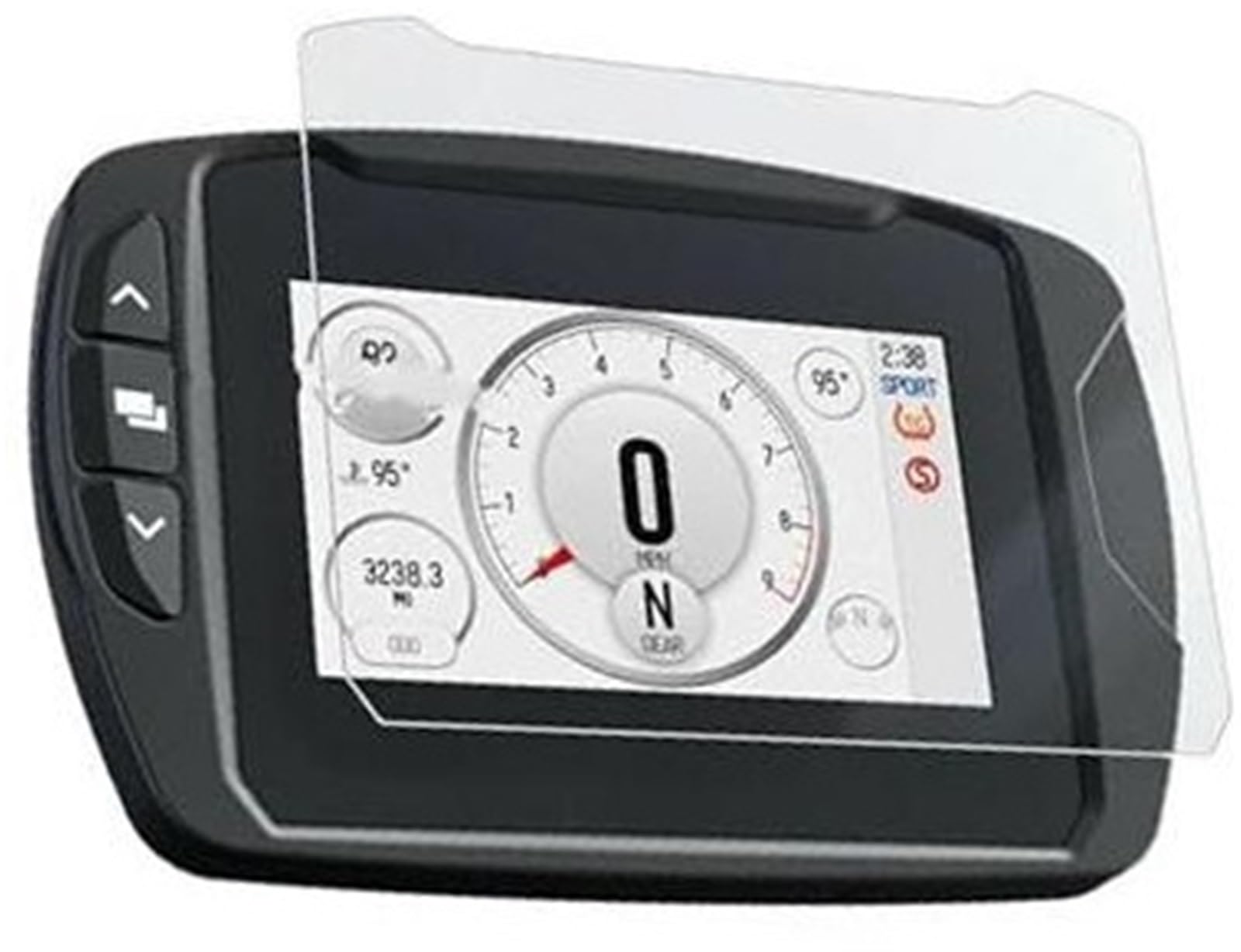 Screen Protector, for FTR 1200S 1200 S 2019-2020 Motorcycle Dashboard HD Cluster Scratch Protection Nano Glass Film Dashboard Screen Protector(BLACK 1 Set)