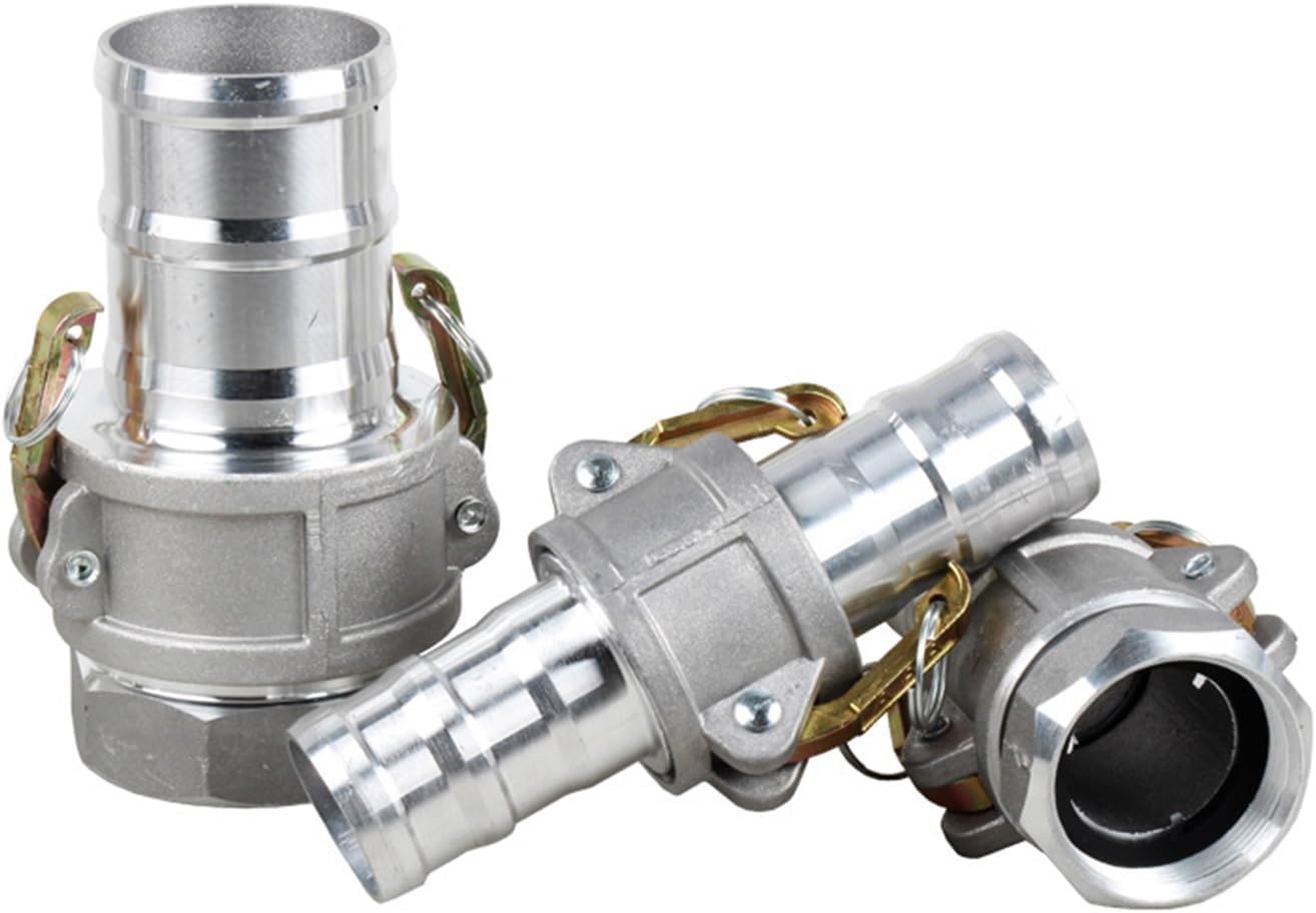 2 Inch Aluminum Quick Connect Coupling For Water Pump Tubing, Inlet Outlet Hose Connector For Pumping Systems