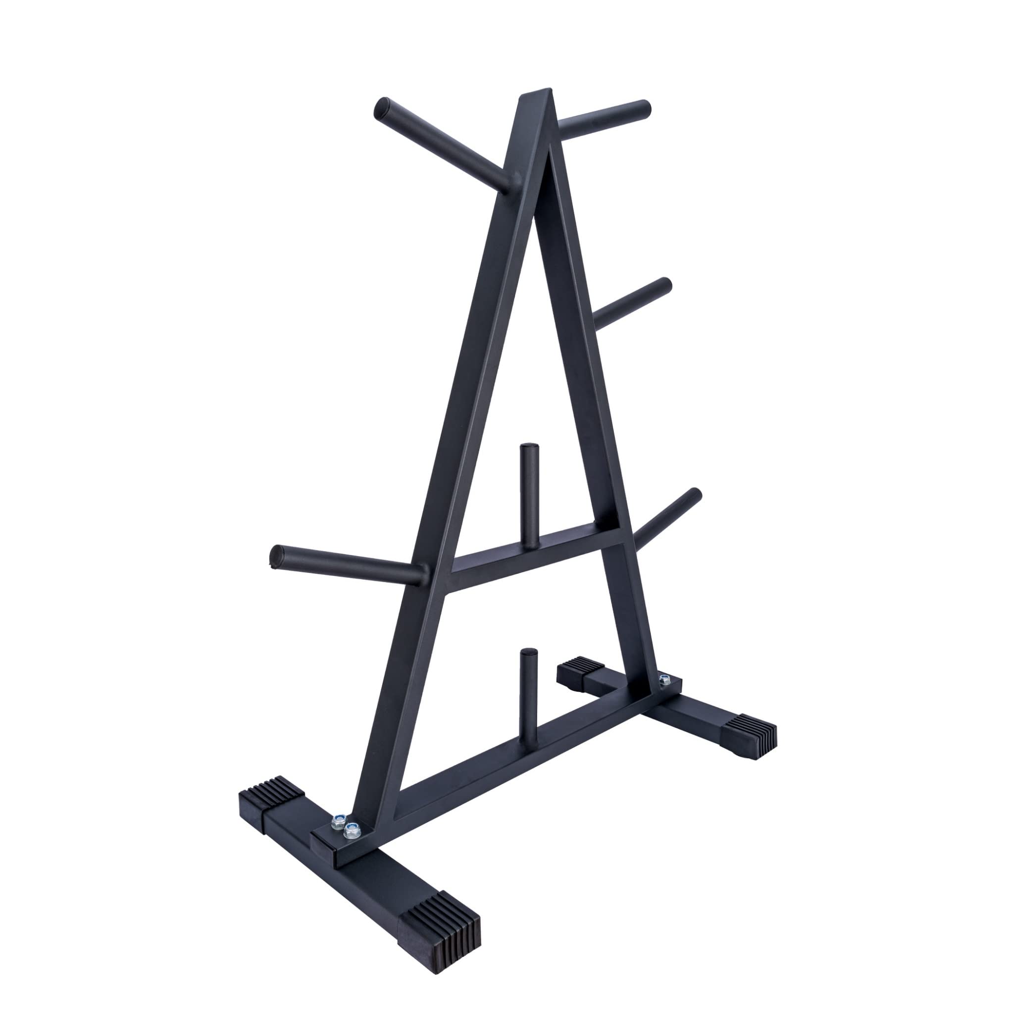 Ultrasport Soporte Platos Pesas, Soporte mancuernas, almacenar barras pesas y mancuernas, sólida construcción acero, platos utilizables con barras pesas y mancuernas para entrenamiento libre