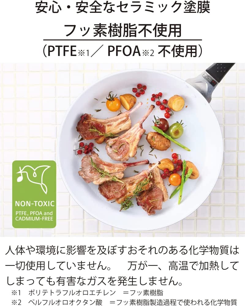 Amazon｜【セット買い】京セラ 炒め鍋 フライパン 深型 28cm IH 対応