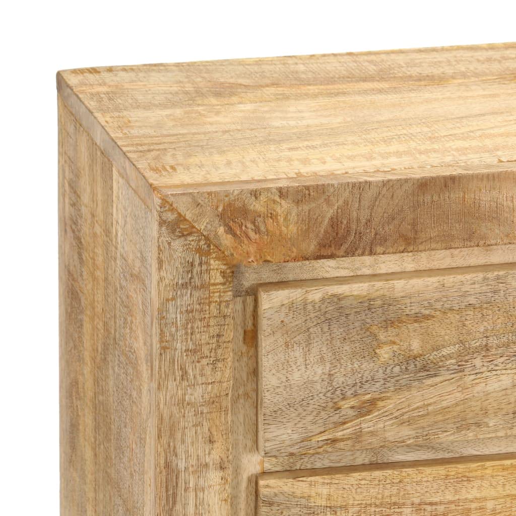 vidaXL Aparador de Madera de Mango Maciza, Mesa Consola Retro Atemporal con Amplio Almacenamiento, versátil para Sala de Estar, Comedor, Pasillo
