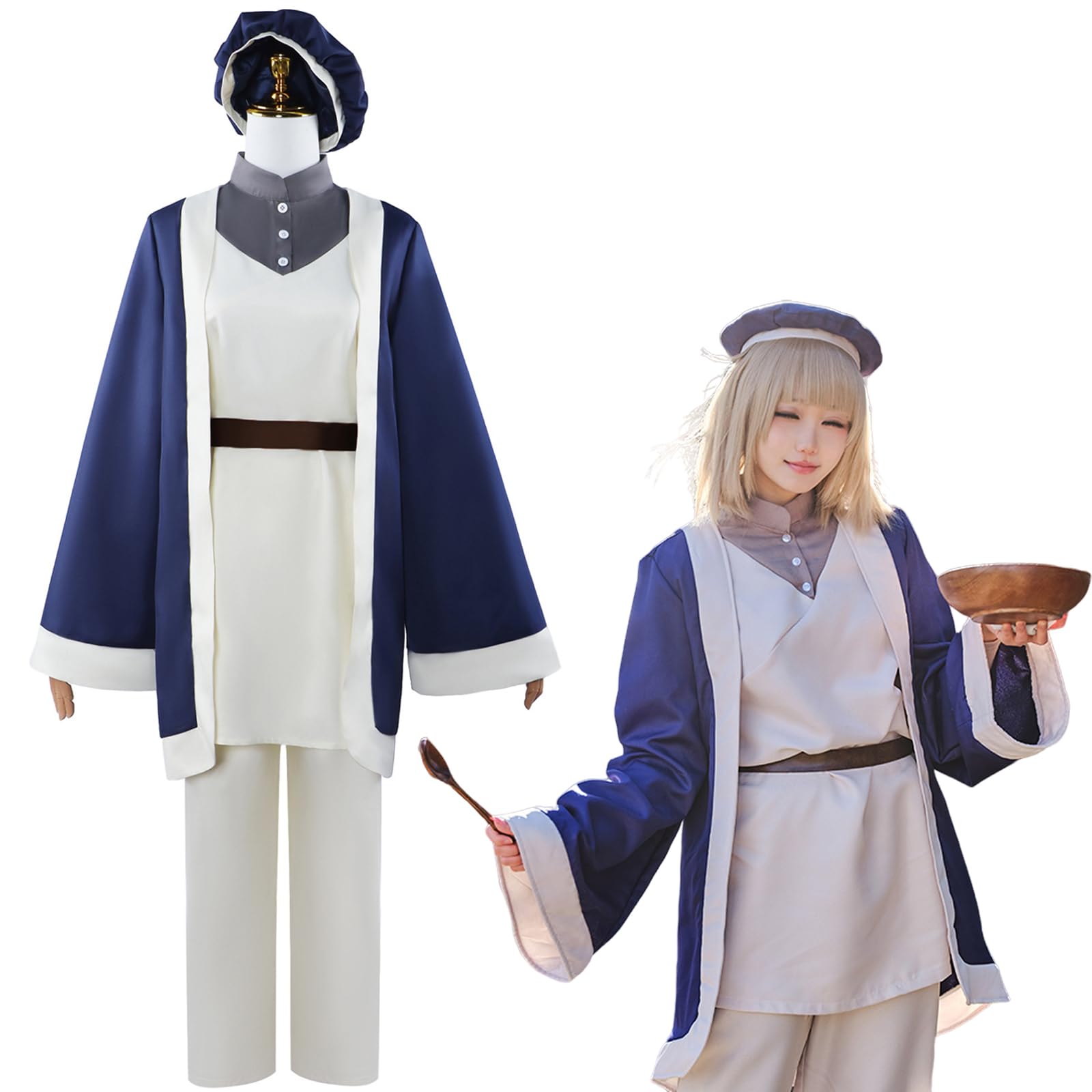 Amazon.co.jp: ダンジョン飯 ファリン コスプレ衣装 フルセット 帽子 