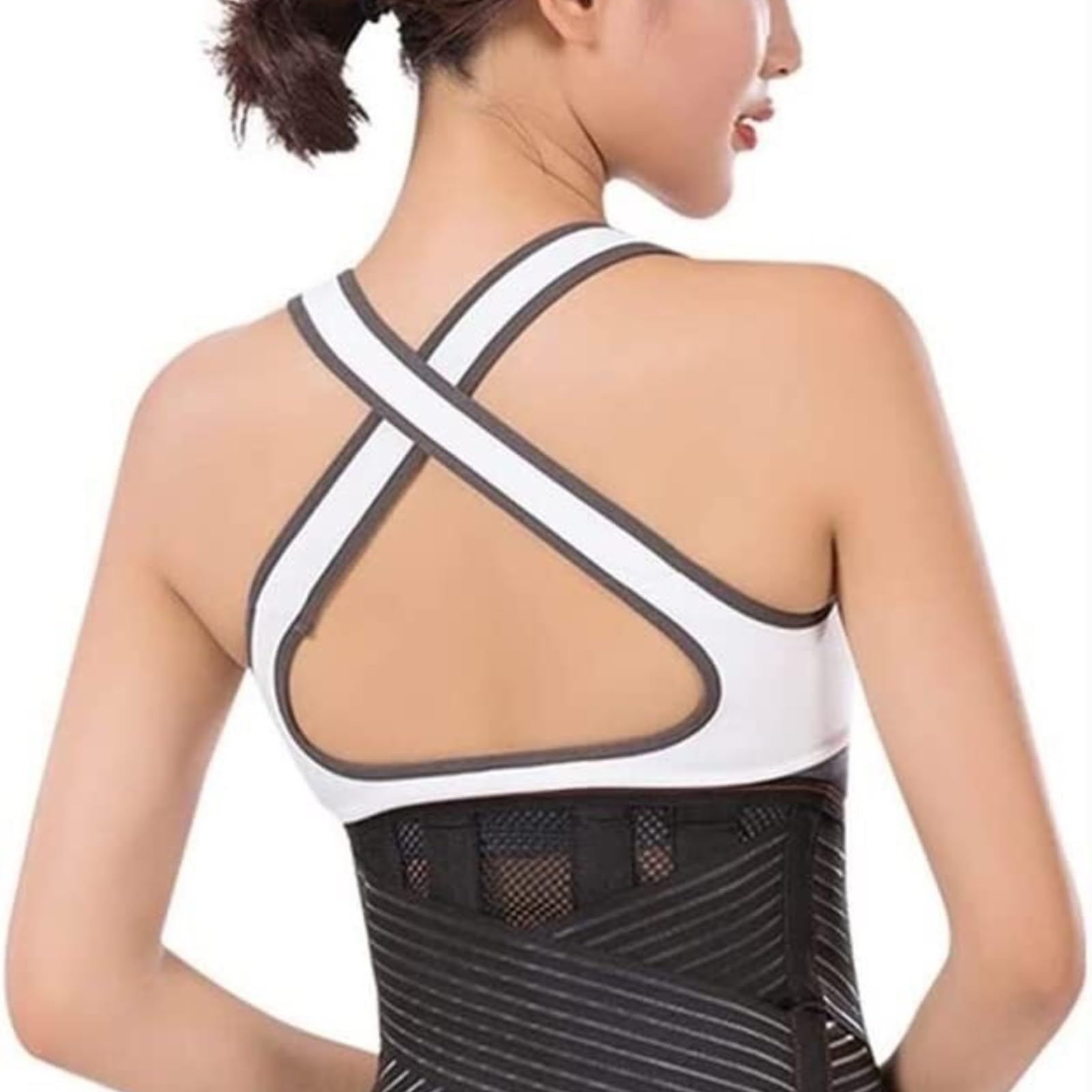Ceinture Lombaire Réglables Ceinture De Soutien Lombaire pour L'été du Bas Dos Décompression Travail Universel(XL)