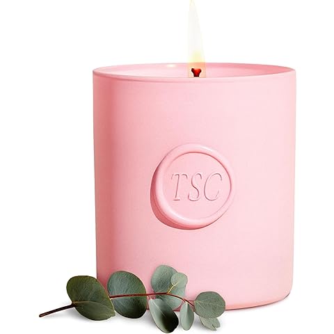 The Skinny Confidential Candle with Organic Eucalyptus Essential Oil - All-Natural Soy Wax Jar Candle - Non-Toxic Aromatherapy Candles for Home with Natural Cotton Wick - Paraben-Free & Non-GMO
