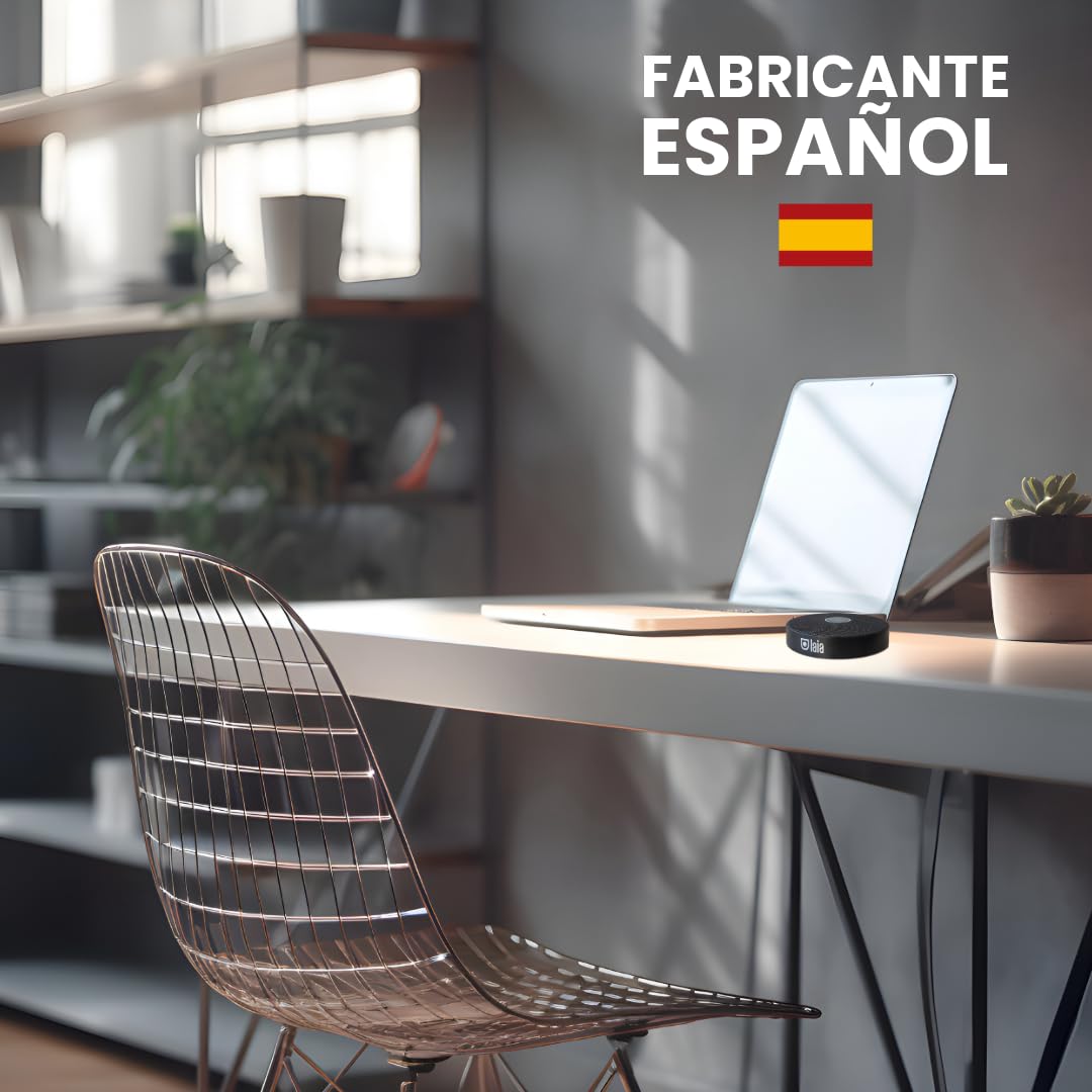 Laia - Micrófono Profesional USB Plug & Play, Fabricante español, captación de Audio 360º, Ideal para videoconferencias y creación de Video, fácil conexión USB y Sonido Superior