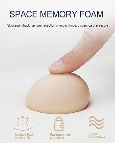 Miniatura 4 de XIONGGUAN Almohadas para el cuello del automóvil, diseño ergonómico de espuma viscoelástica para reposacabezas de asiento de automóvil con correas