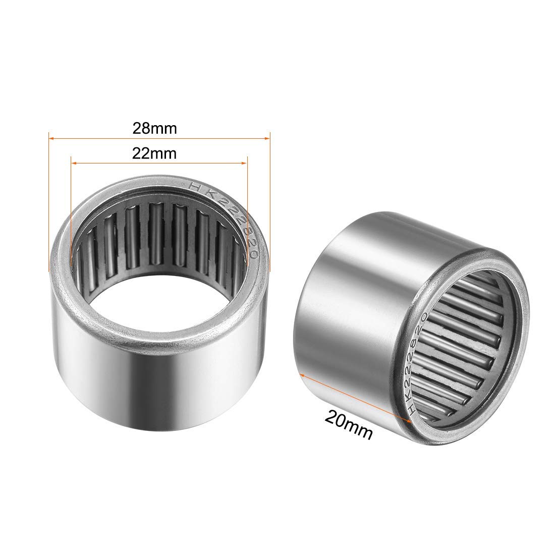 Amazon.co.jp: HK222820絞りカップニードルローラーベアリング