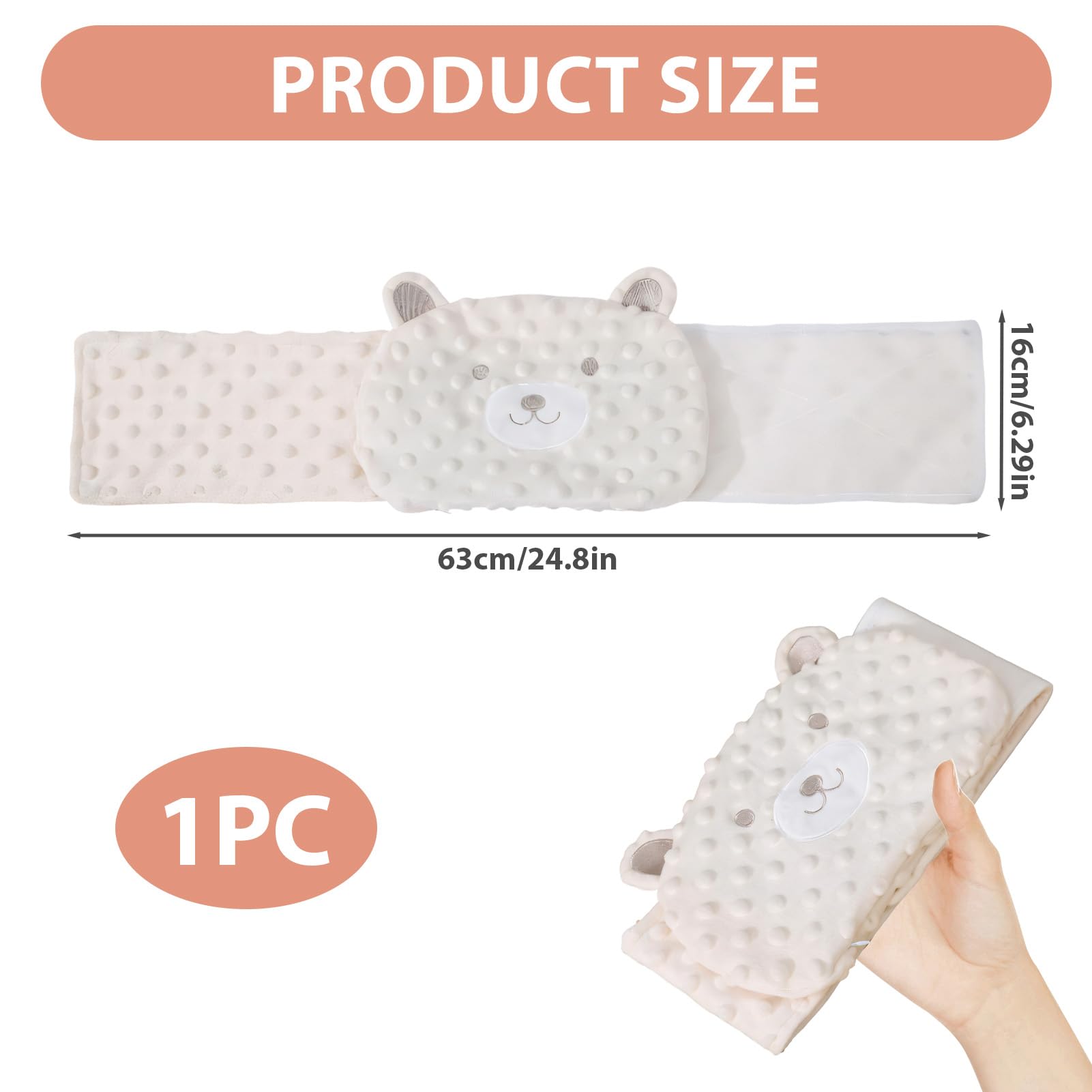 Ruvan Bouillotte Bebe Anti Colique, Ceinture Anti Colique, Ceinture Bouillotte Bebe, Idéale Pour Les Maux De Ventre Et Les Ballonnements, Avec Rembourrage Naturel