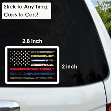 First Responder Appreciation Stickers - Honor Our Heroes with Premium Decals for Cars, Laptops & Gear | Firefighter, Police Support