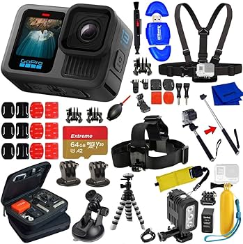 Amazon.com : GoPro Hero 13 Action Camera Mega Bundle + 64GB Memory