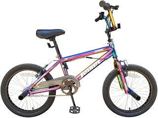 Dallingridge Jetset 18" Kids Freestyle BMX Bike, 360 Gyro System - Neo Chrome Jet Fuel