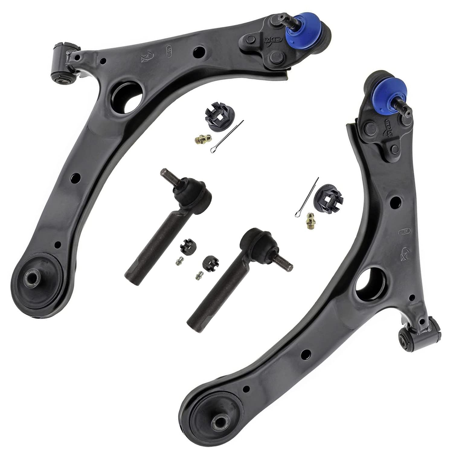 Detroit Axle - 4pc Front End Control Arms Kit for 2014-2019 Toyota Corolla