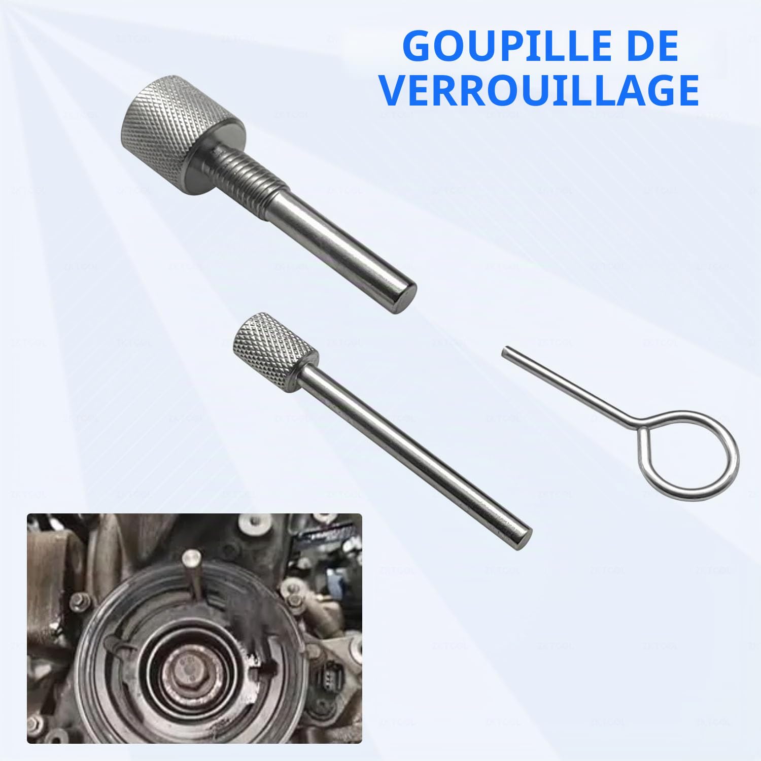 ZKTOOL Outil de Verrouillage de Courroie de Distribution, Compatible avec Ford 1.0 SCTI ECOBOOST 3 Cylindres, Outil de Réglage de Courroie de Distribution, 303-1605/1 303-1605/2