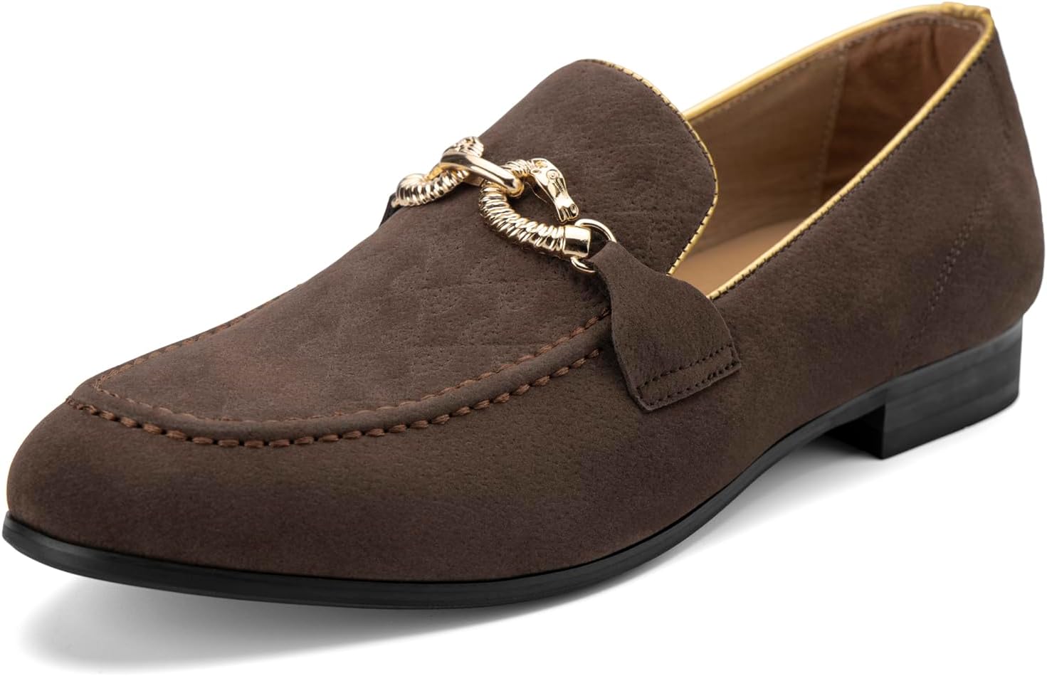brown suede loafers mens