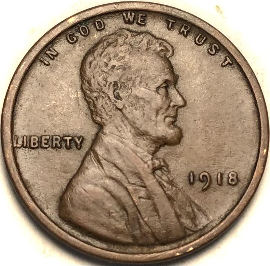 1918 P Lincoln Wheat Cent Penny Seller About Uncirculated