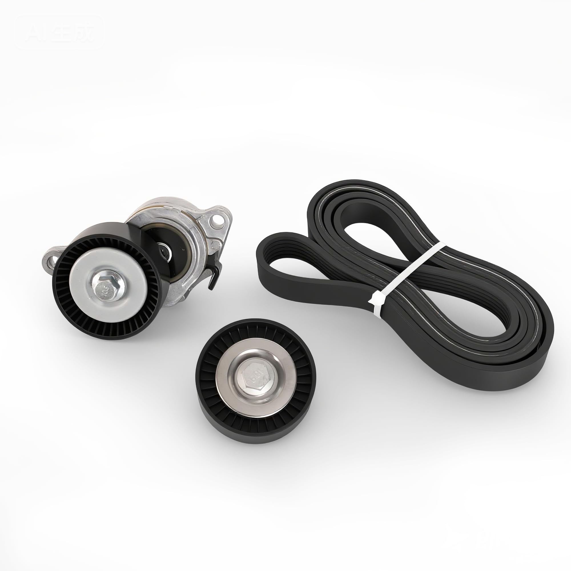 1754054L00 Complete Serpentine Belt Drive Component Kit Compatible with Suzuki Grand Vitara 2009-2013 for SX4 2010-2013 2.4L L4 OE# 36323 6PK2045