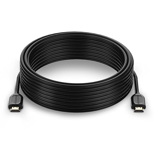 Fosmon cable HDMI a HDMI de alta velocidad para Playstation Sony 4 - PS4, PS3, Xbox One y 360, HDTV, Blu-Ray, DVD, satélite, DVR y más.