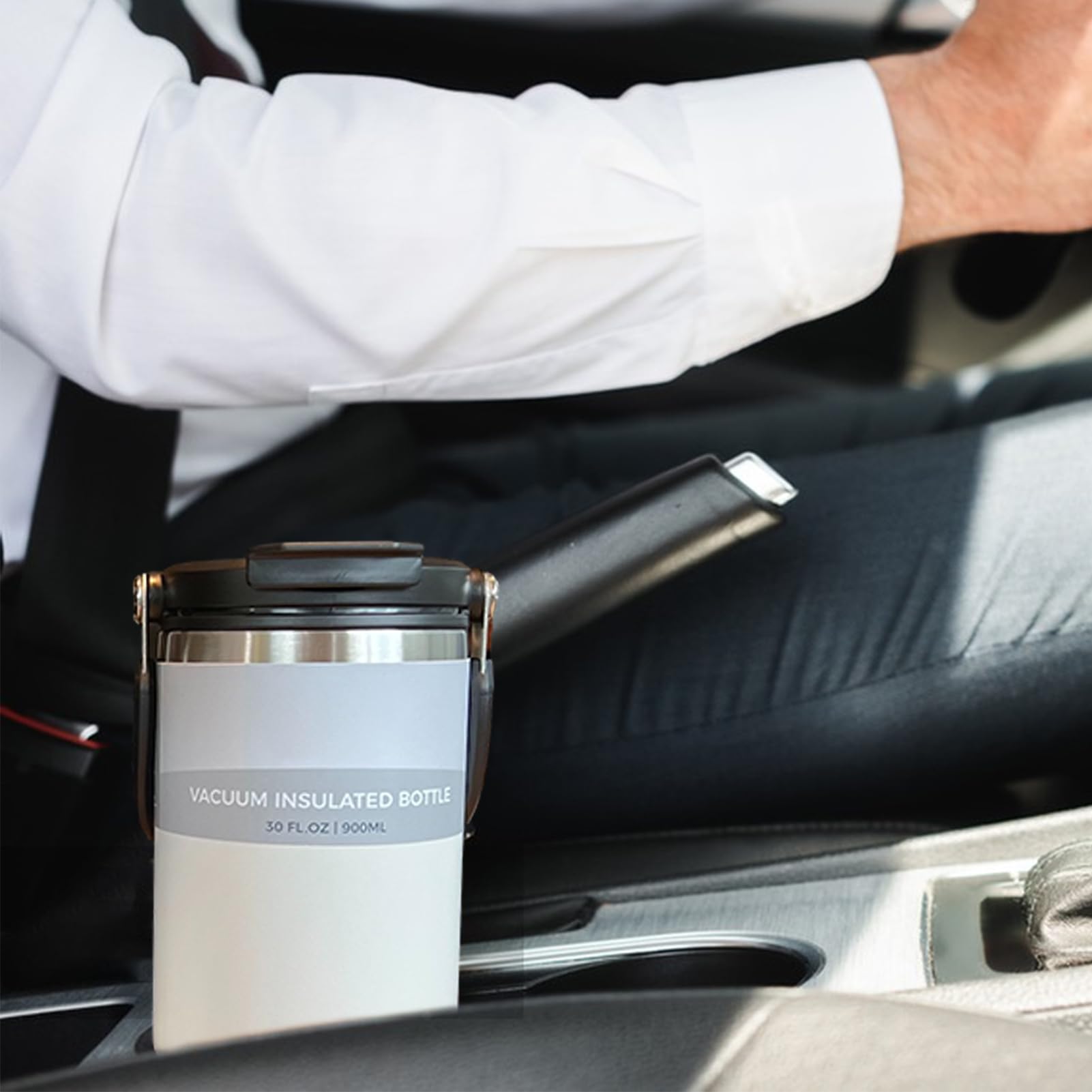 Taza de café de viaje para coche,Taza de café aislada con tapa Tazas de