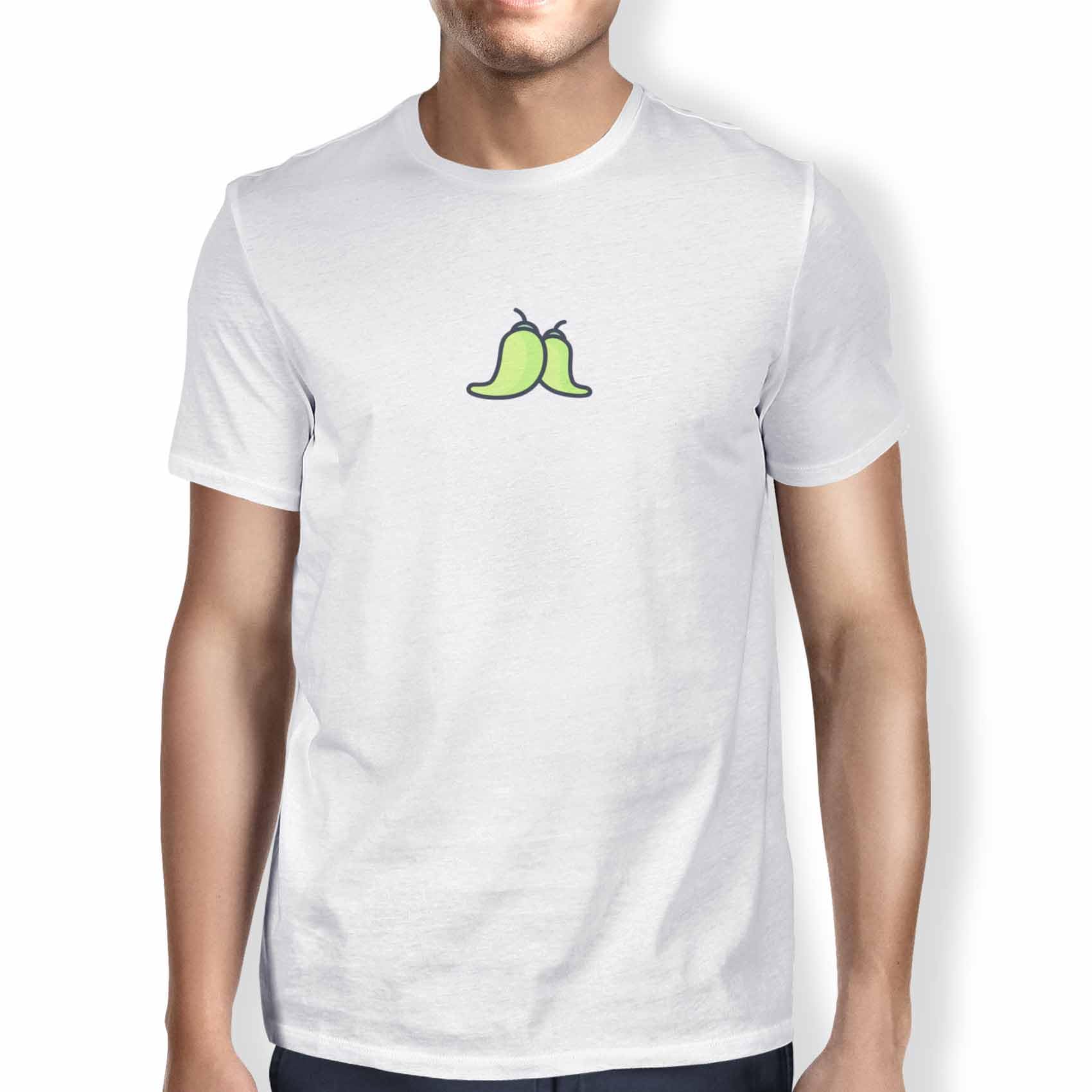 Green Fish Men's White Fdmtsi-100591 T-Shirt, Xl