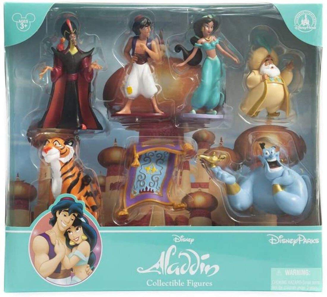 その他 Disney Parks Aladdin Collectible Figures Disney Parks Exclusive Aladdin Princess Jasmine Figurine 7 Pc