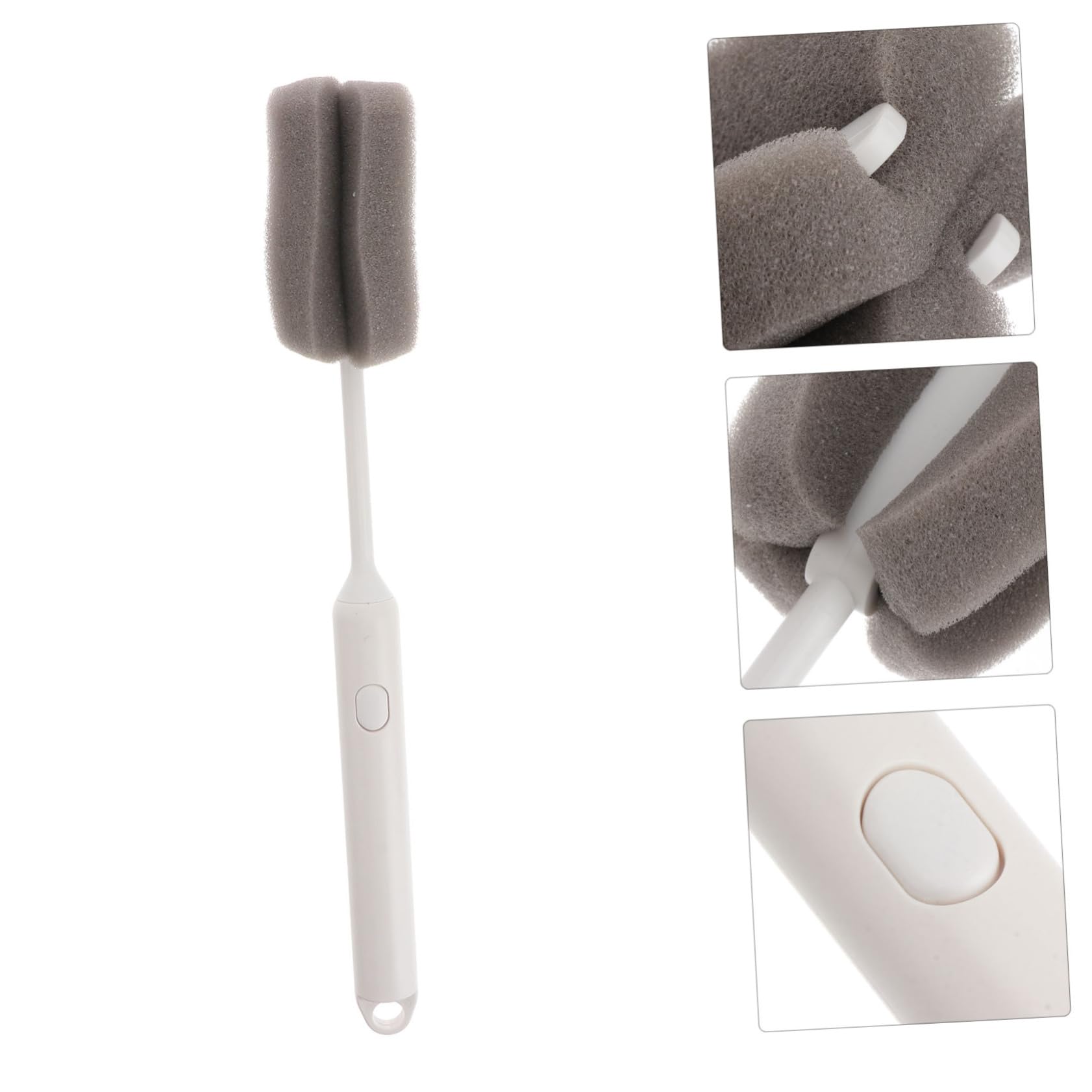 Cepillo de esponja suave para botellas y platos, limpiador doméstico desmontable para platos, cuello, botellas y viajes, cepillo de limpieza eficaz para cocina y uso doméstico