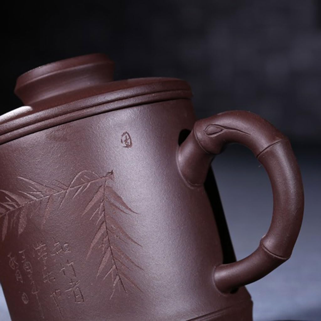Tasse à thé Tasse à thé avec Filtre à Doublure, Tasse à Sable Violet, Grande Tasse à Eau for Infusion de thé, Service à thé de Bureau Fait à la Main, 450 ML Tasses à thé réutilisables