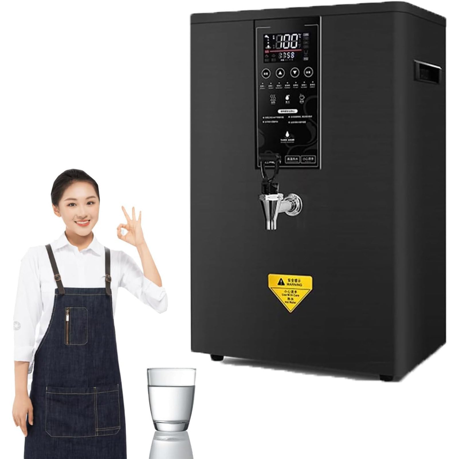 Dispensador de agua caliente instantáneo para el hogar, capacidad de 2,7 L con filtro integrado para bebidas calientes, dispensador de agua hirviendo de bajo consumo de una taza