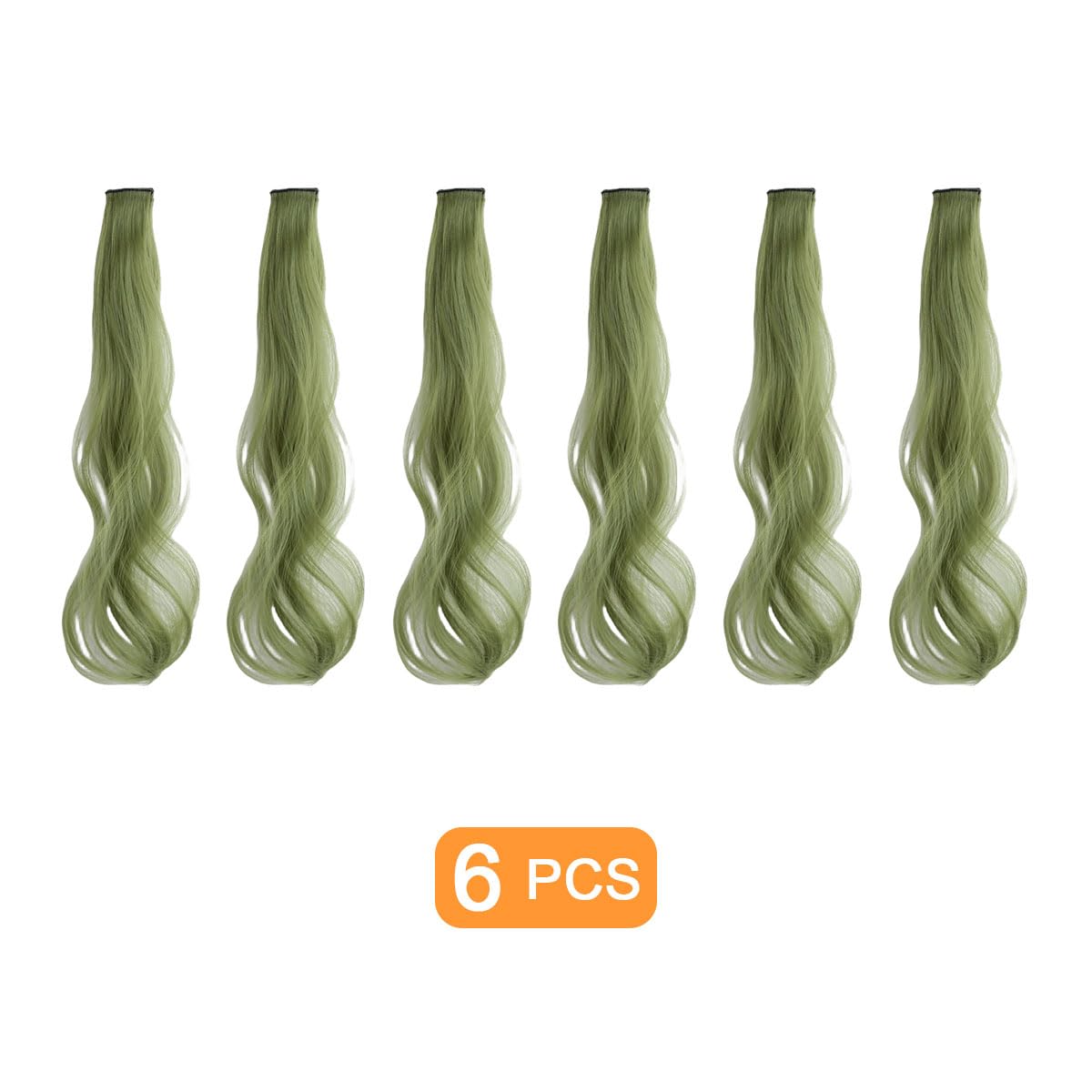 Hair Extensions Clip in Hairpieces Straight Long Heat Resistant Synthetic Hair Accessories for Girls Women Party Decor 0112 - Image 2