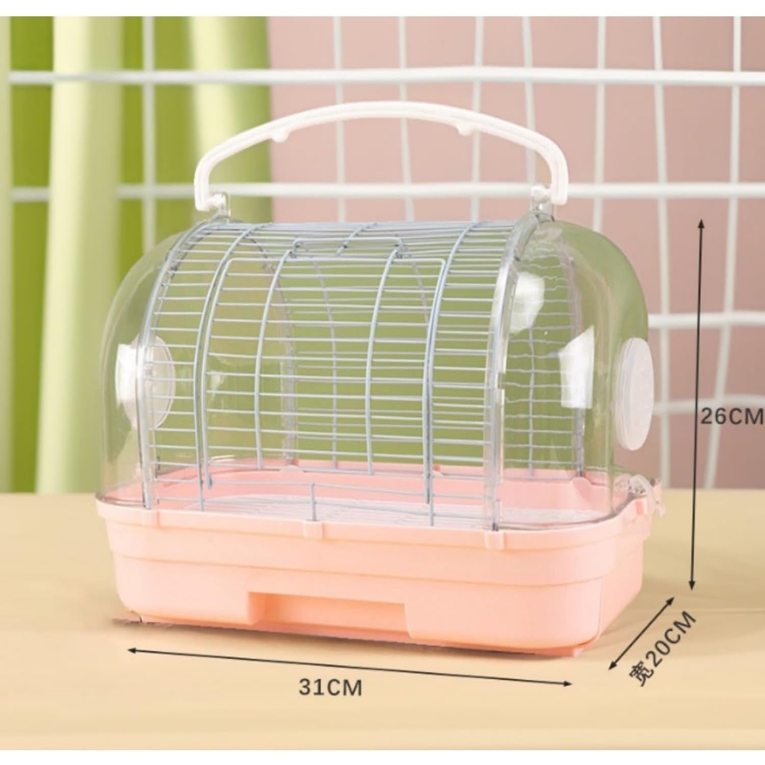 Amazon | アクリル製 インコお出かけキャリーケージ ハンディ 小型