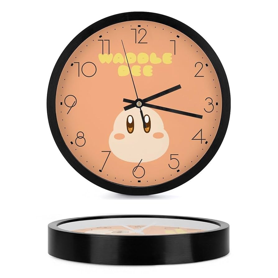 Amazon.co.jp: 星のカービィ ワドルディ 静音 時計 壁掛け時計