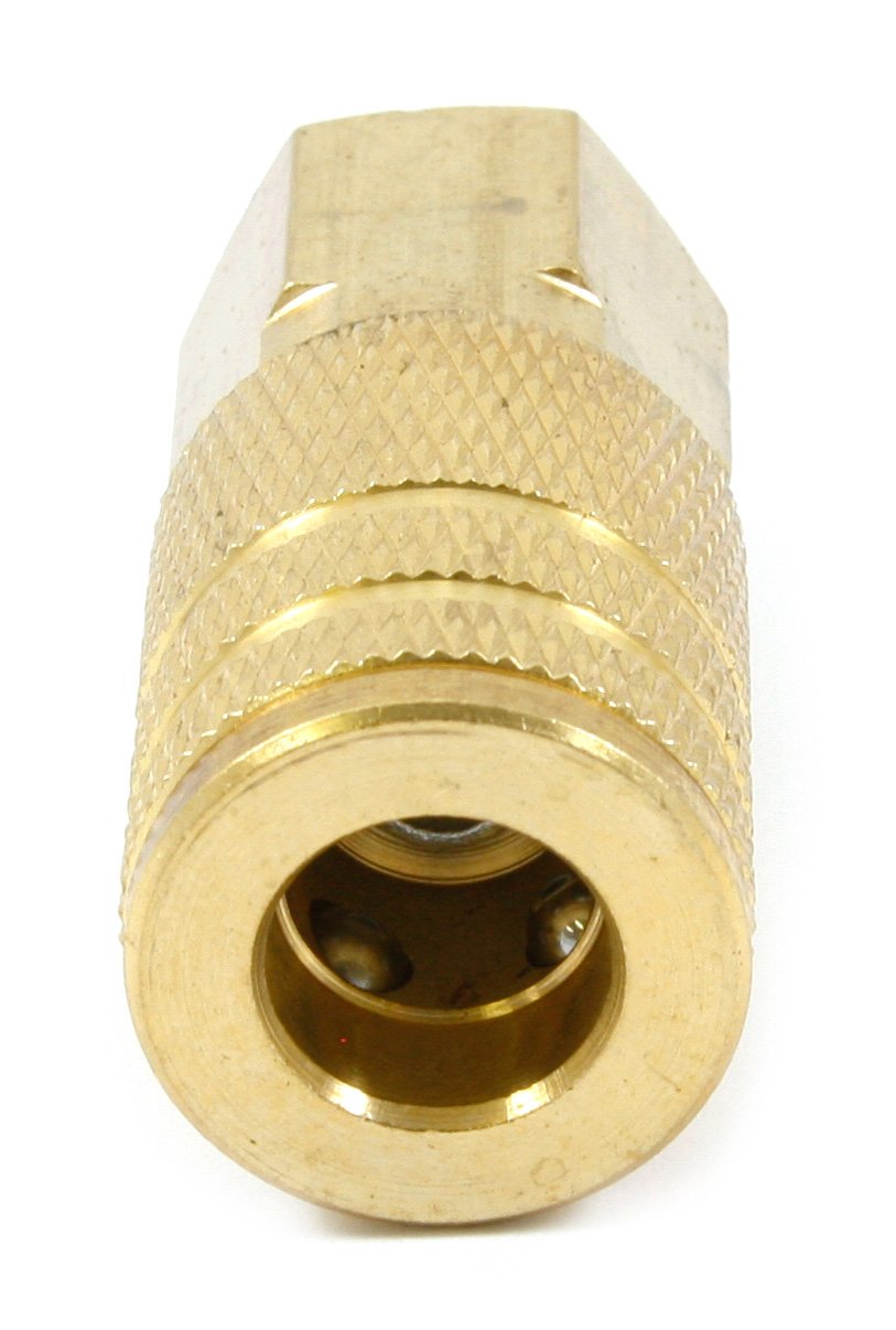 Forney 75325 Tapones y acopladores de ajuste de aire, estilo industrial Milton, conectores y acoplador de 1/4 pulgadas, 5 unidades