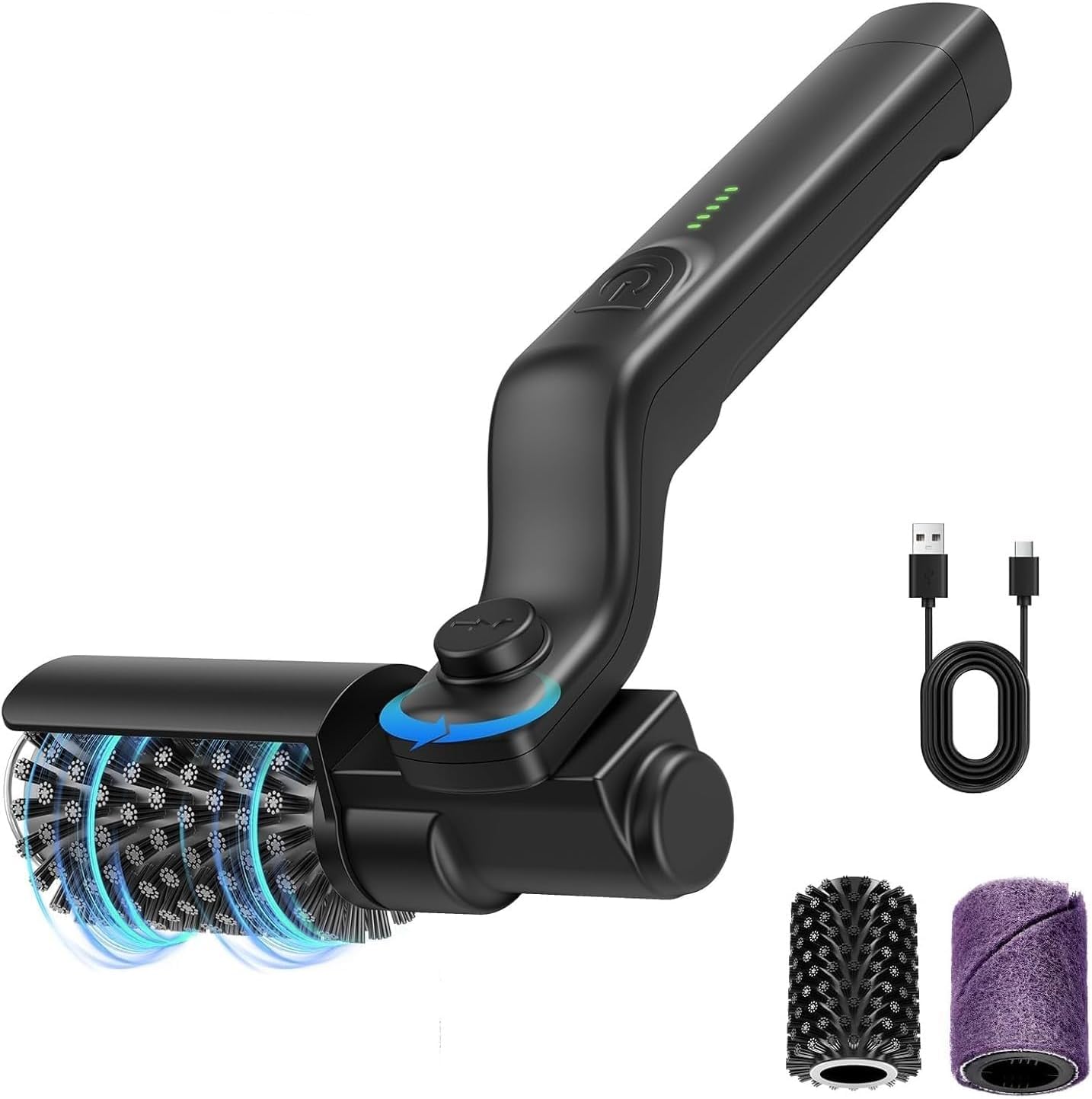 Brosse Électrique pour BBQ sans Fil, Nettoyeur de Grill Rechargeable 90 min | Idéal pour Barbecue, Grill et Plancha. 3 Vitesses de Puissance et 90 min d'Autonomie. Nettoyage Efficace et sans Effort