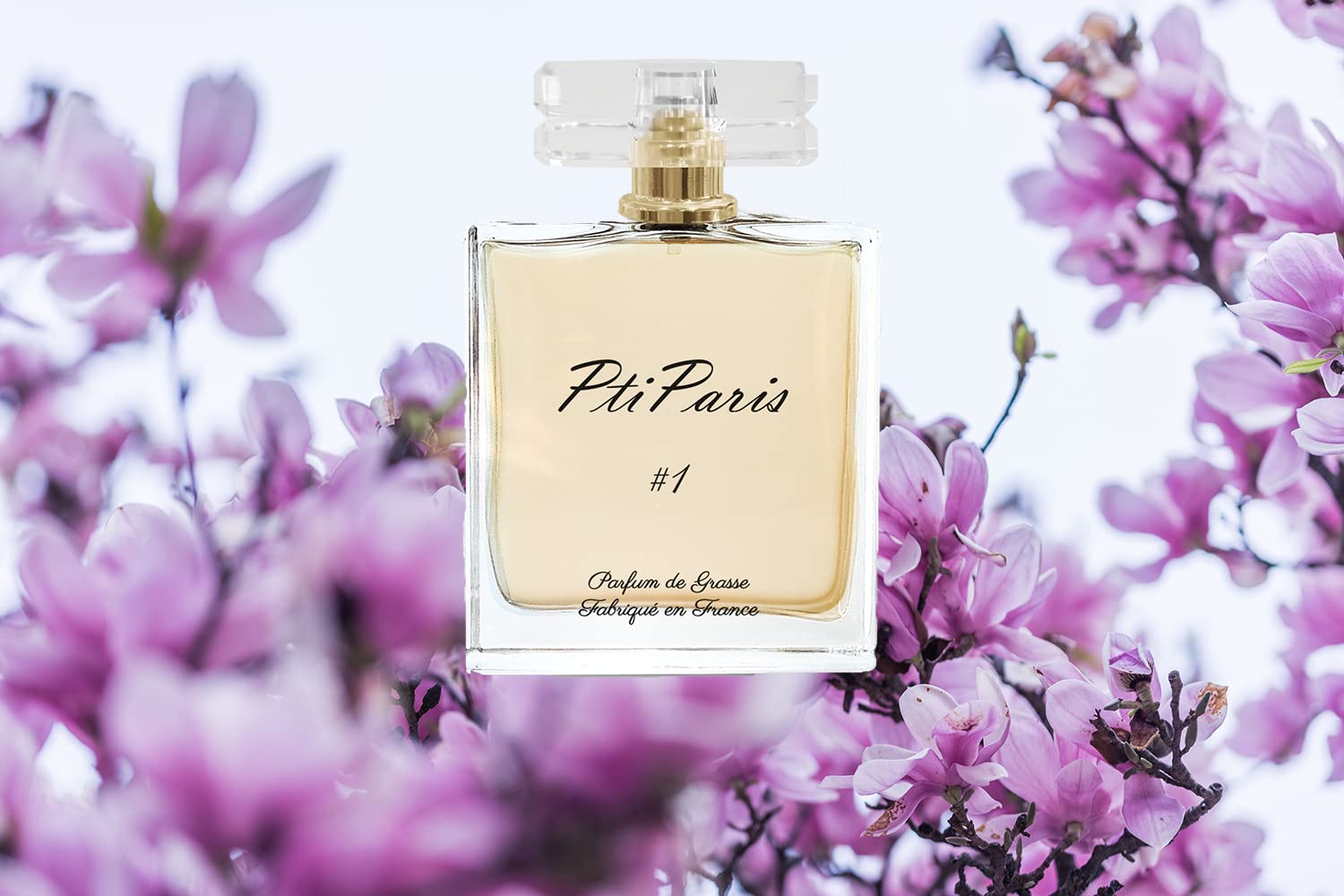 Eau de Parfum Femme #1 - Floral Gourmand ribes nero, esperido, Mandarino, Rosa, Iris, Fiore d'arancio, Caramel Polvere, Muschio, Patchouli - Prodotto a Grasse in Francia, 100 ml