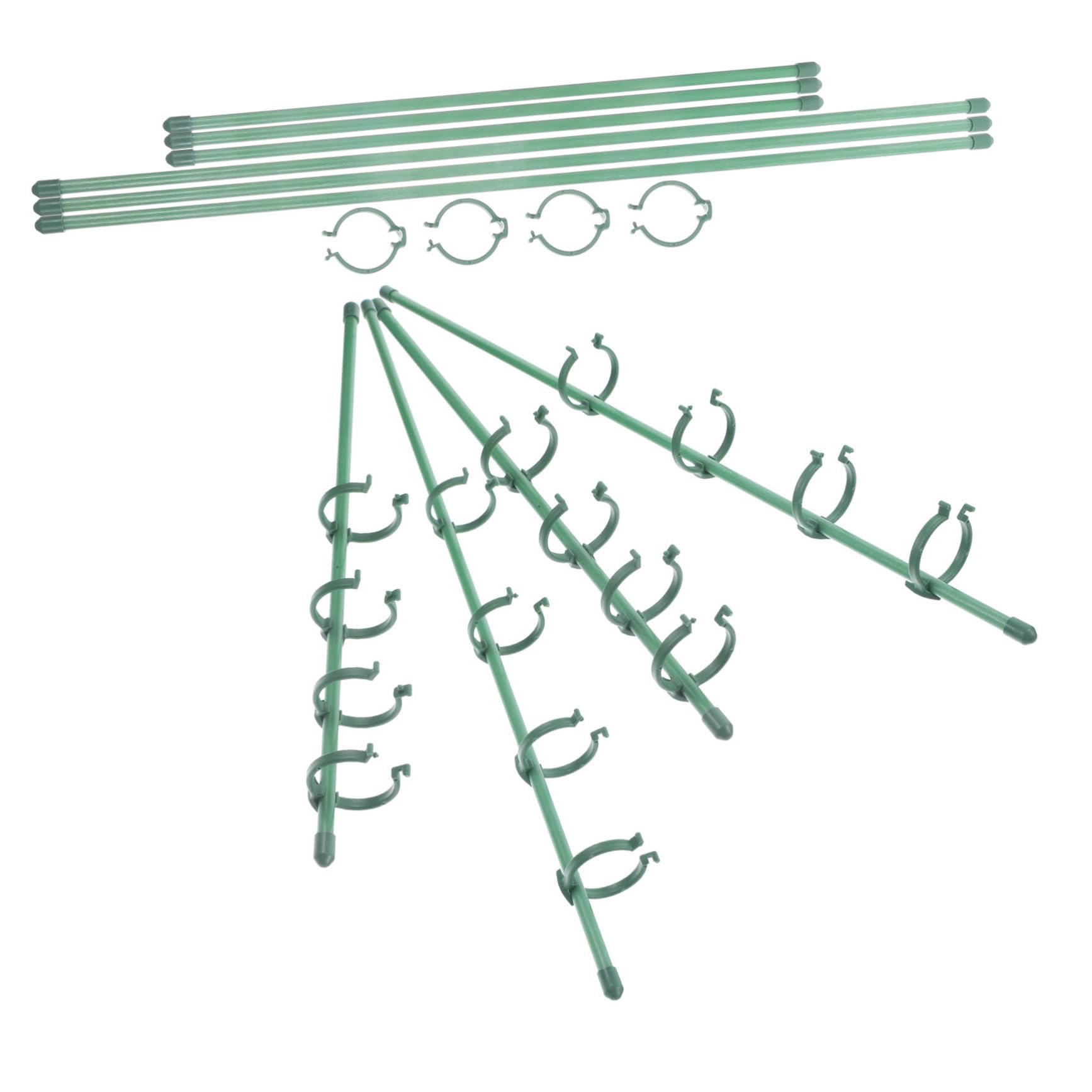 2 Ensembles Tige de Soutien pour Plantes de Jardin de Piquets de Soutien Floraux Boucles Ajustables pour Roses Plantes Grimpantes Outils Pratiques pour Jardinage Extérieur