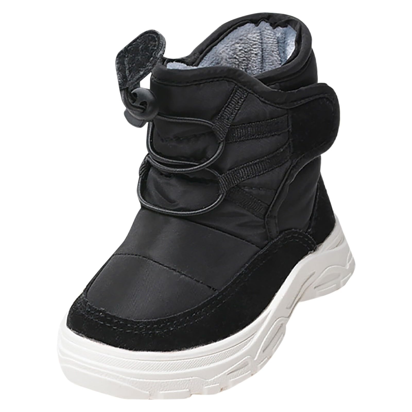 Bottes pour Bébé Fille Garçon - Fourrée Chaussures d'hiver Chaud Polaire Cheville Bottines Imperméables Hautes Printemps Automne Classiques Caoutchouc à l'Extérieur Premier Cadeau d'anniversaire