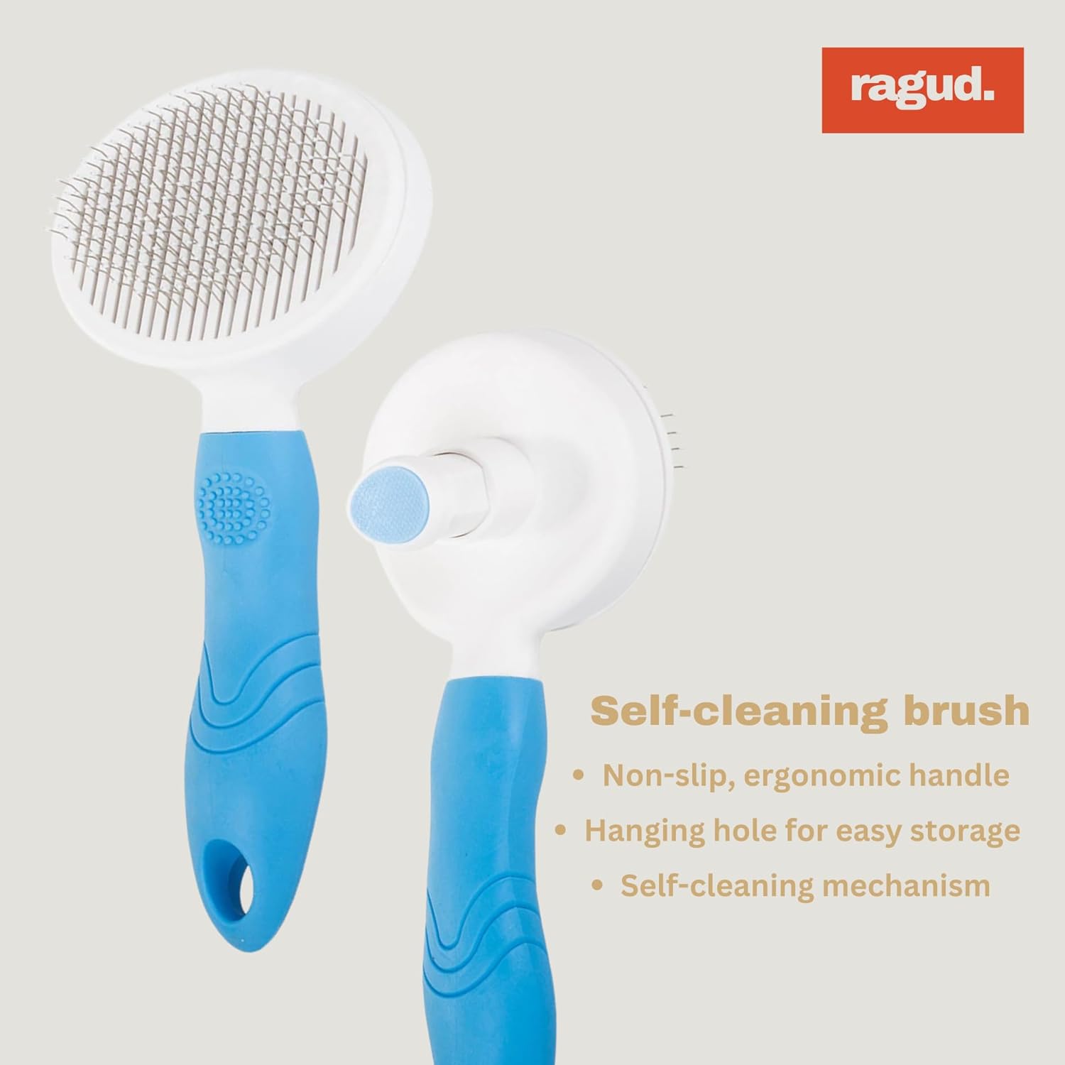 Cat and Dog Brush - Ergonomic and Lightweight Self-Cleaning Accessory for Cats and Dogs, Dog Brush, Cat Brush, Suitable for Long Hair and Short Animal Hair, Ideal for the 3