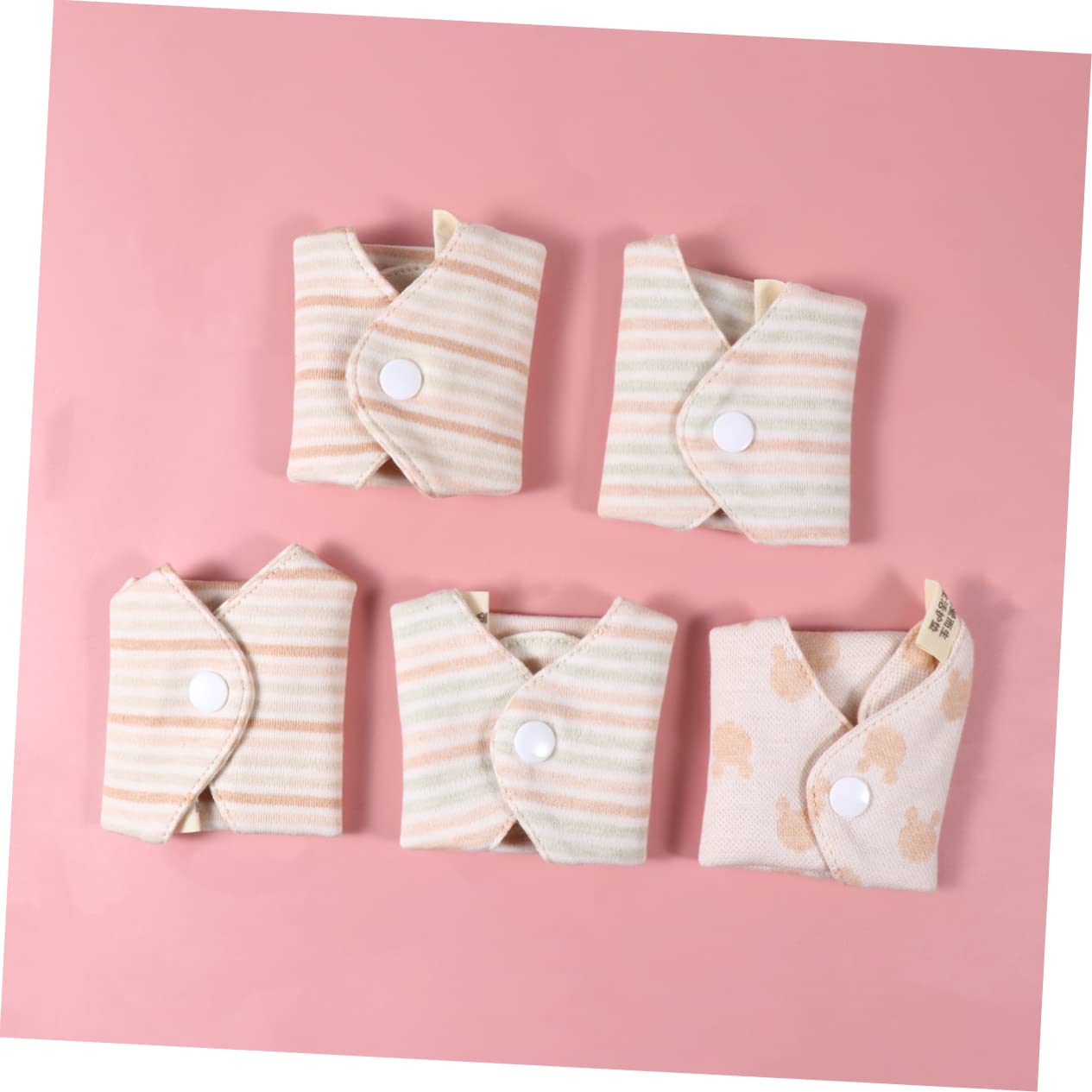 FOMIYES 3 Set Di Assorbenti Super Assorbenti Riutilizzabili Per Donne Assorbenti Mestruali Lavabili Motivi Casuali Cotone Compatto Per Viaggio 5 Pezzi * 3