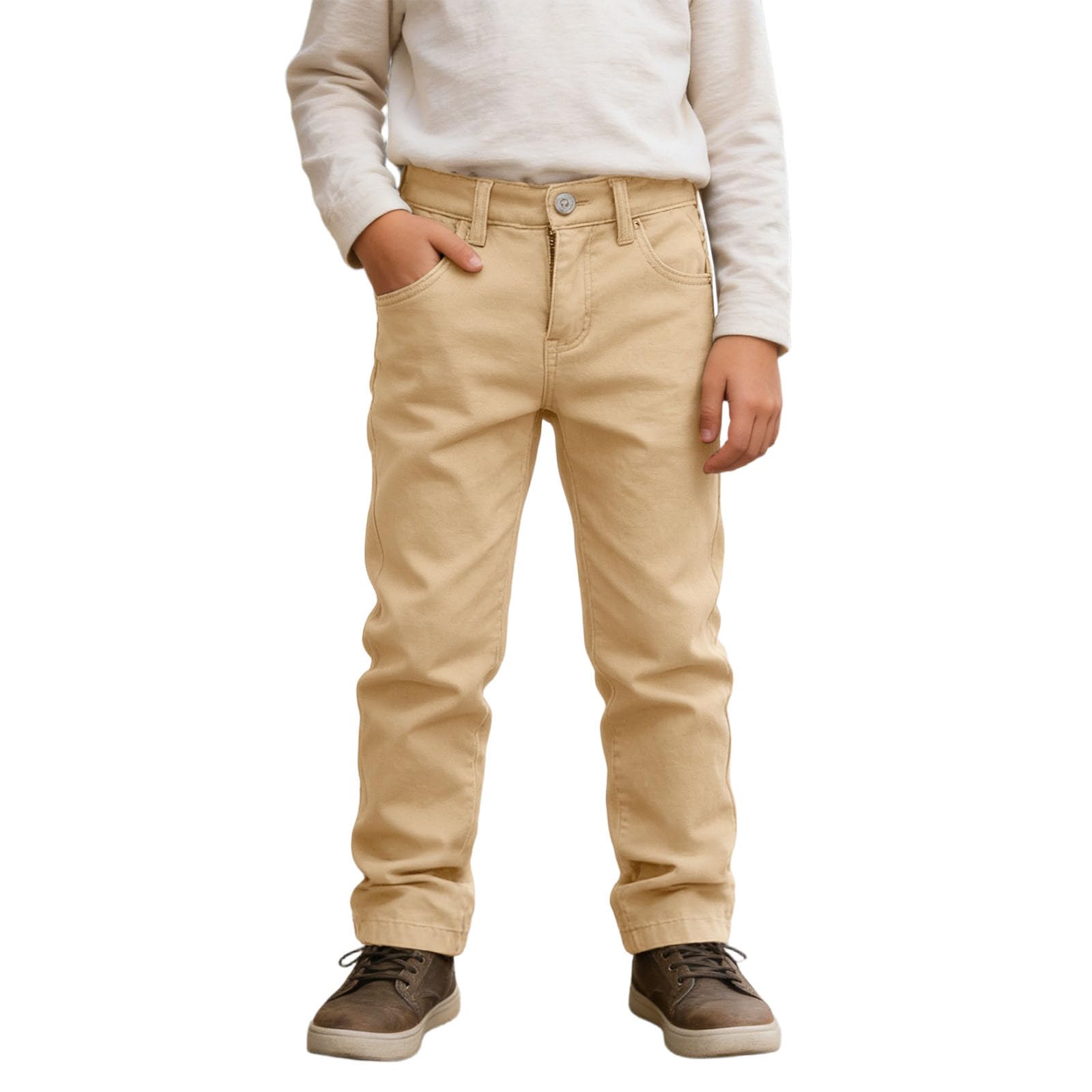 Pantalon cargo garçon résistant et ajustable en denim Y2K - 8
