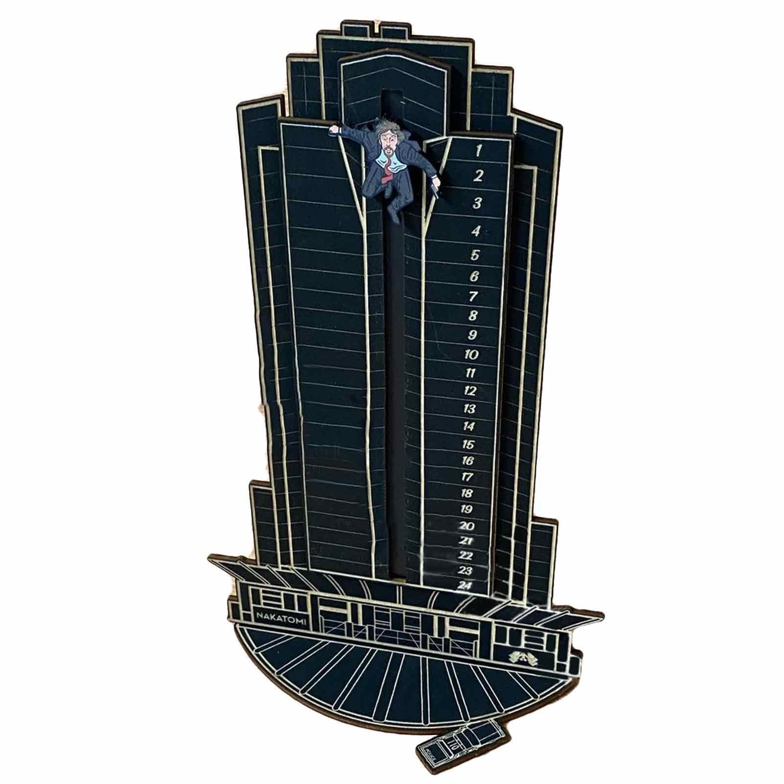 Voiakiu Die Hard Advent Calendar, CountDown Calendars, Hans Gruber Interactive Advent Calendar for Tabletop Decorations, Favors, Classroom Prizes