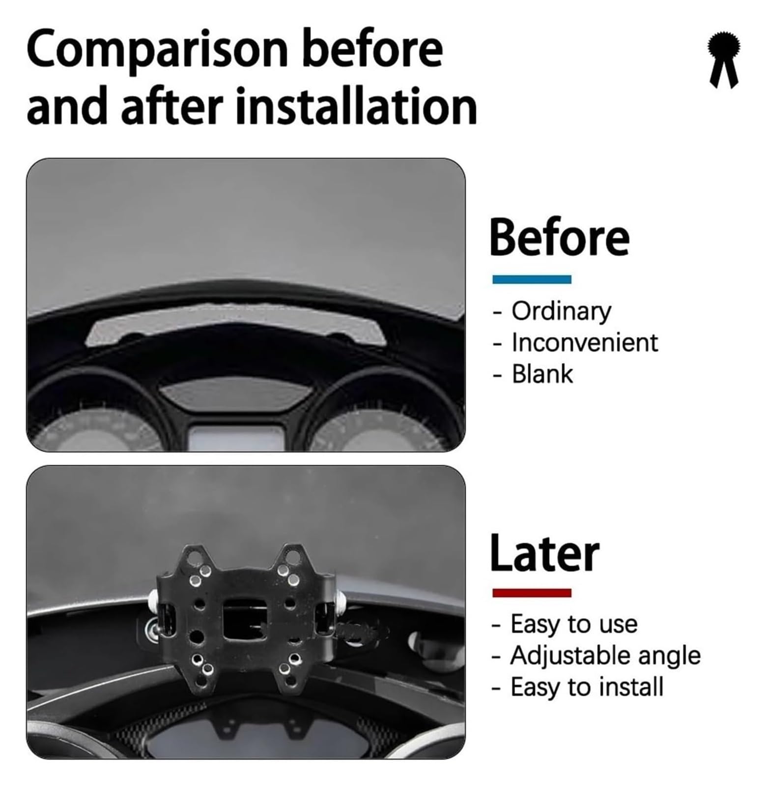 Support de Navigation pour Moto pour Chargeur Titulaire Monter Rester pour BMW pour K1300GT pour K1200GT Guidon Support Navigation Moto Accessoires GPS Téléphone USB(C)